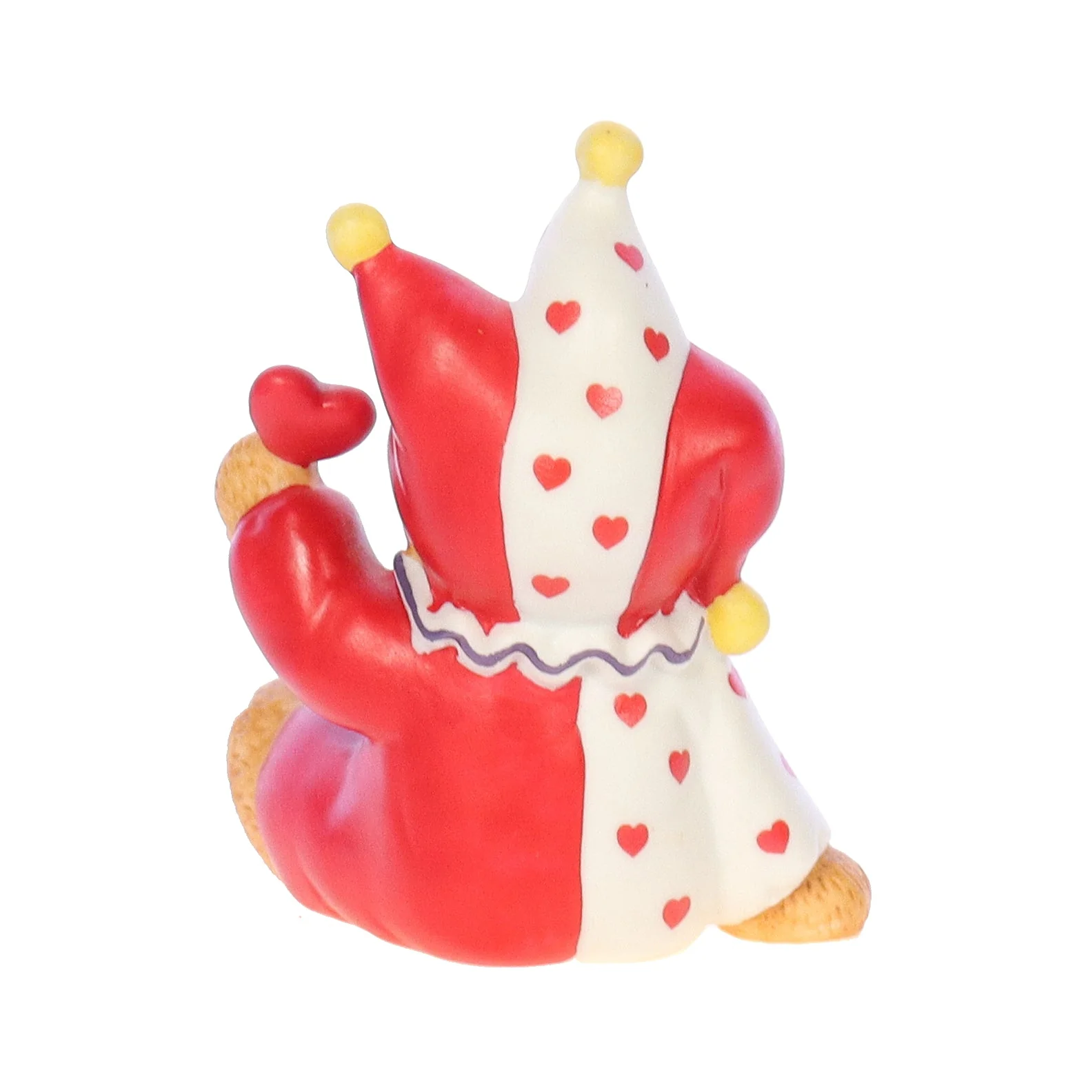 Lucy and Me Vintage 1984 Porcelain Figurine Valentine's Jester Bear - Image 5