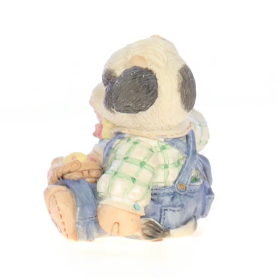 Marys Moo Moos Vintage Resin Easter Figurine 104892 Hoppy Easter To Moo 1994 2.5" - Image 3