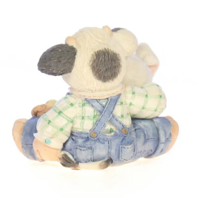 Marys Moo Moos Vintage Resin Easter Figurine 104892 Hoppy Easter To Moo 1994 2.5" - Image 4