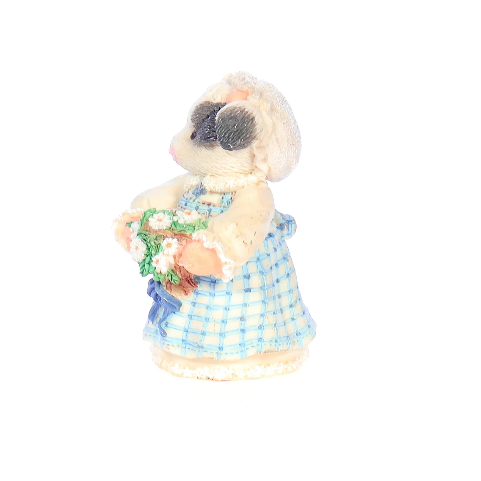 Marys Moo Moos Vintage Resin Wedding Figurine 167517 Milk Maid 1995 3.25" - Image 3