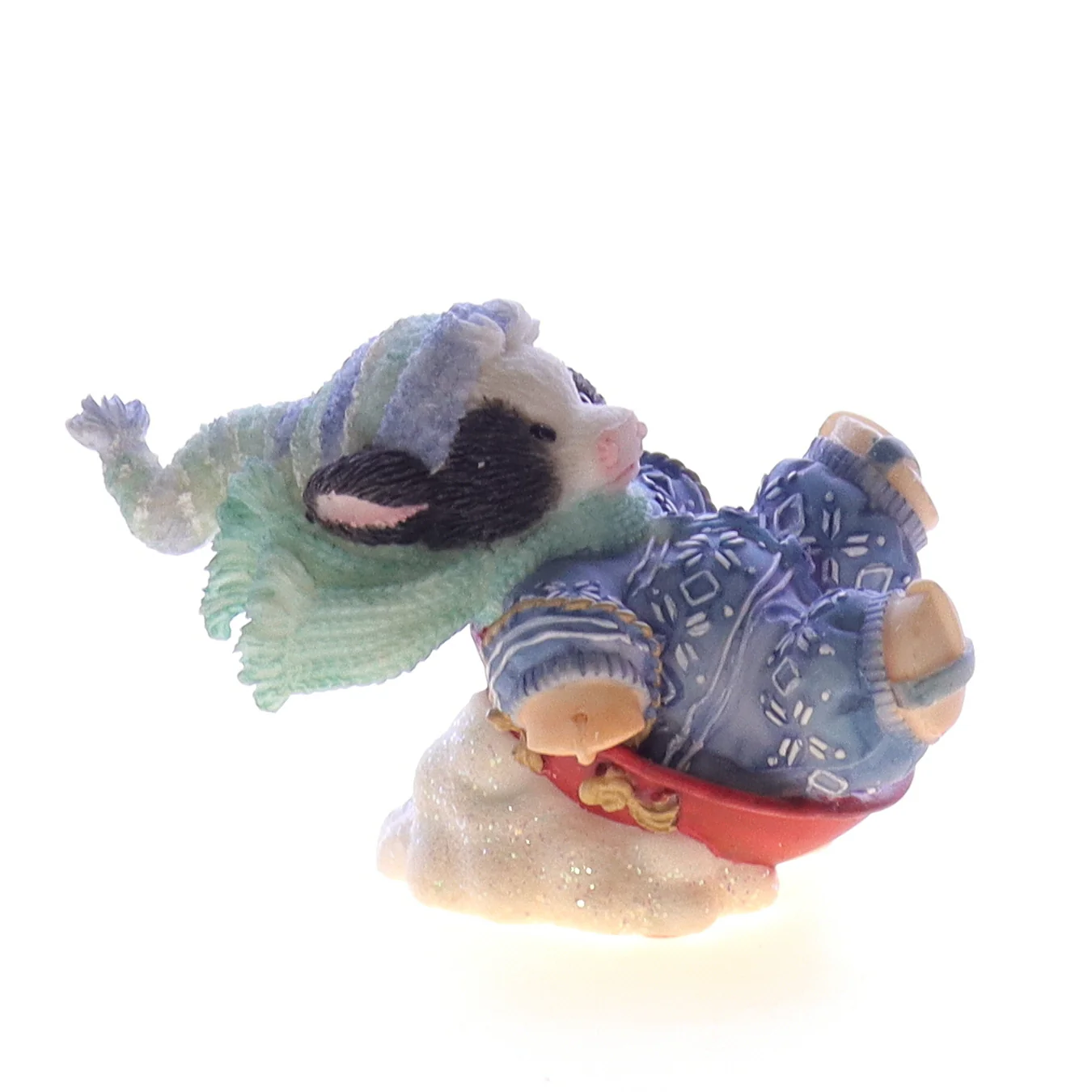 Marys Moo Moos Vintage Resin Christmas Figurine 372757 Having A Moo-velouse Time