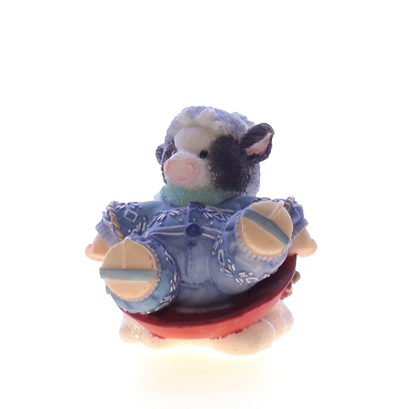 Marys Moo Moos Vintage Resin Christmas Figurine 372757 Having A Moo-velouse Time - Image 3