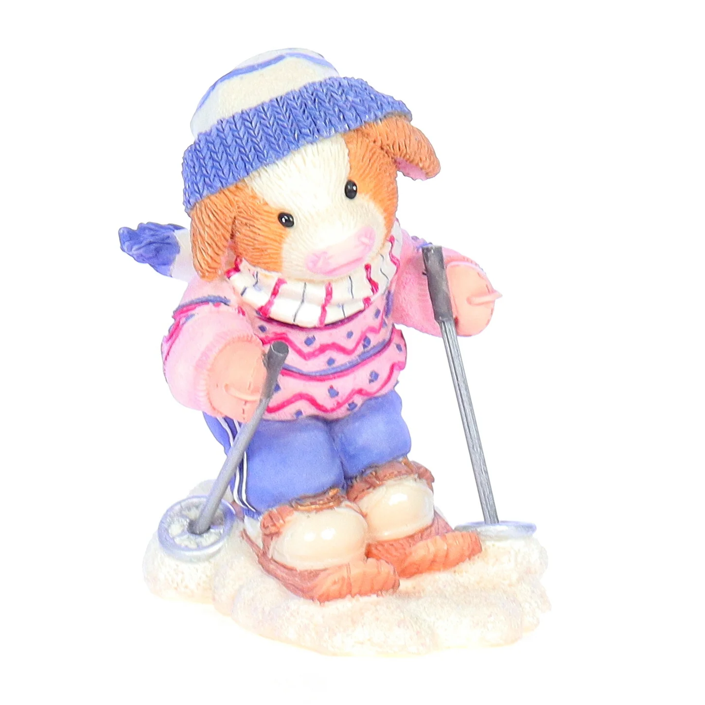 Marys Moo Moos Vintage Resin Christmas Figurine 548944 Barn To Ski 1999 3.5" - Image 2