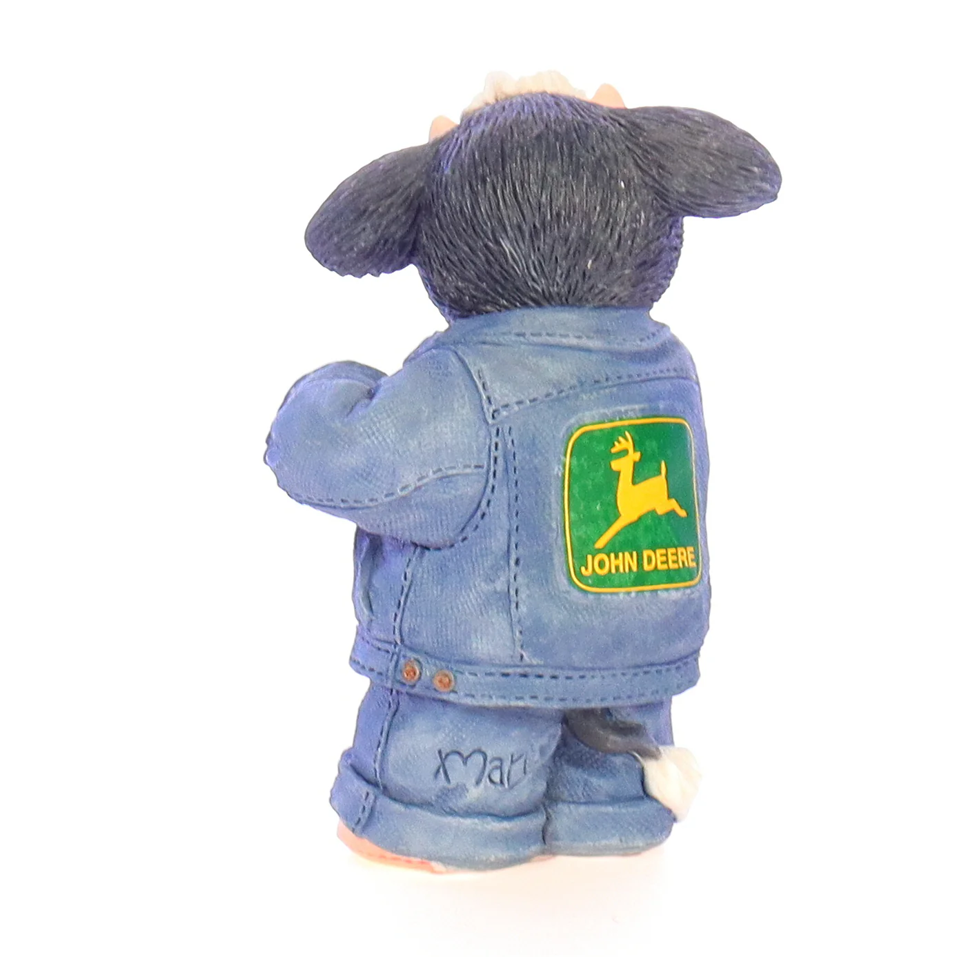 Marys Moo Moos Vintage Resin John Deere Figurine 674516 Udderly Cool! 1999 3.25" - Image 5