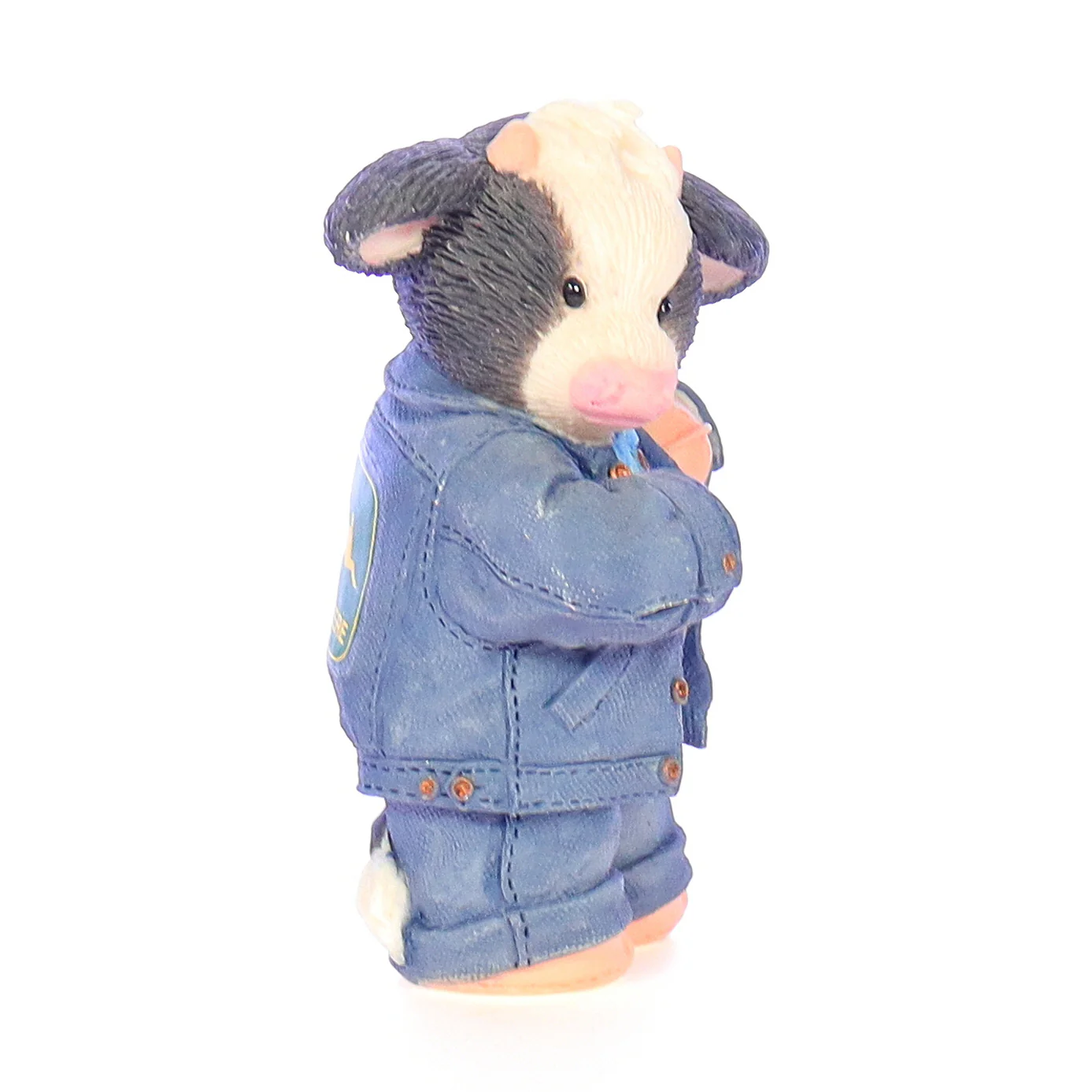 Marys Moo Moos Vintage Resin John Deere Figurine 674516 Udderly Cool! 1999 3.25" - Image 8