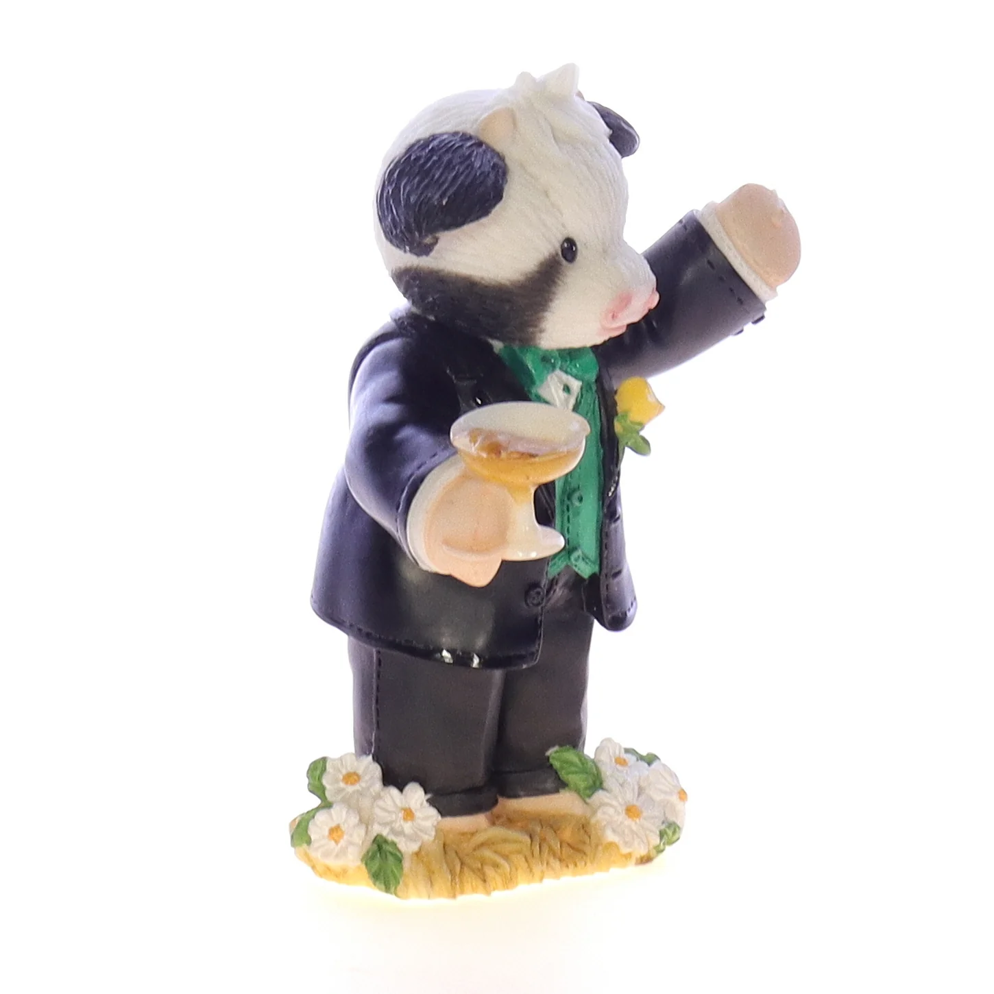 Marys Moo Moos Vintage Resin Wedding Figurine 777838 To The Hoofy Couple 2000 - Image 8