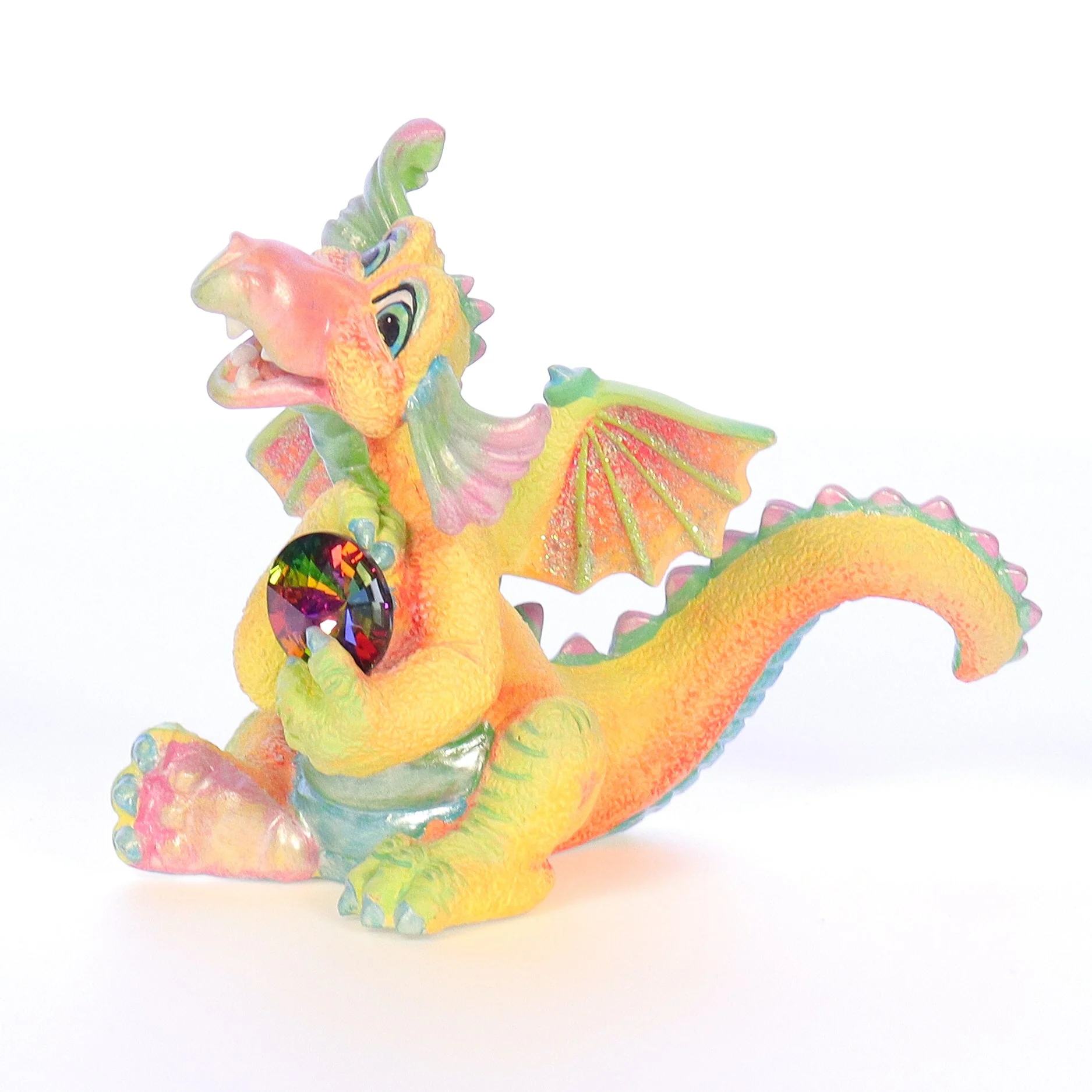 Mood Dragons Vintage 1998 Resin Figurine Happy XWR4473 - Image 2