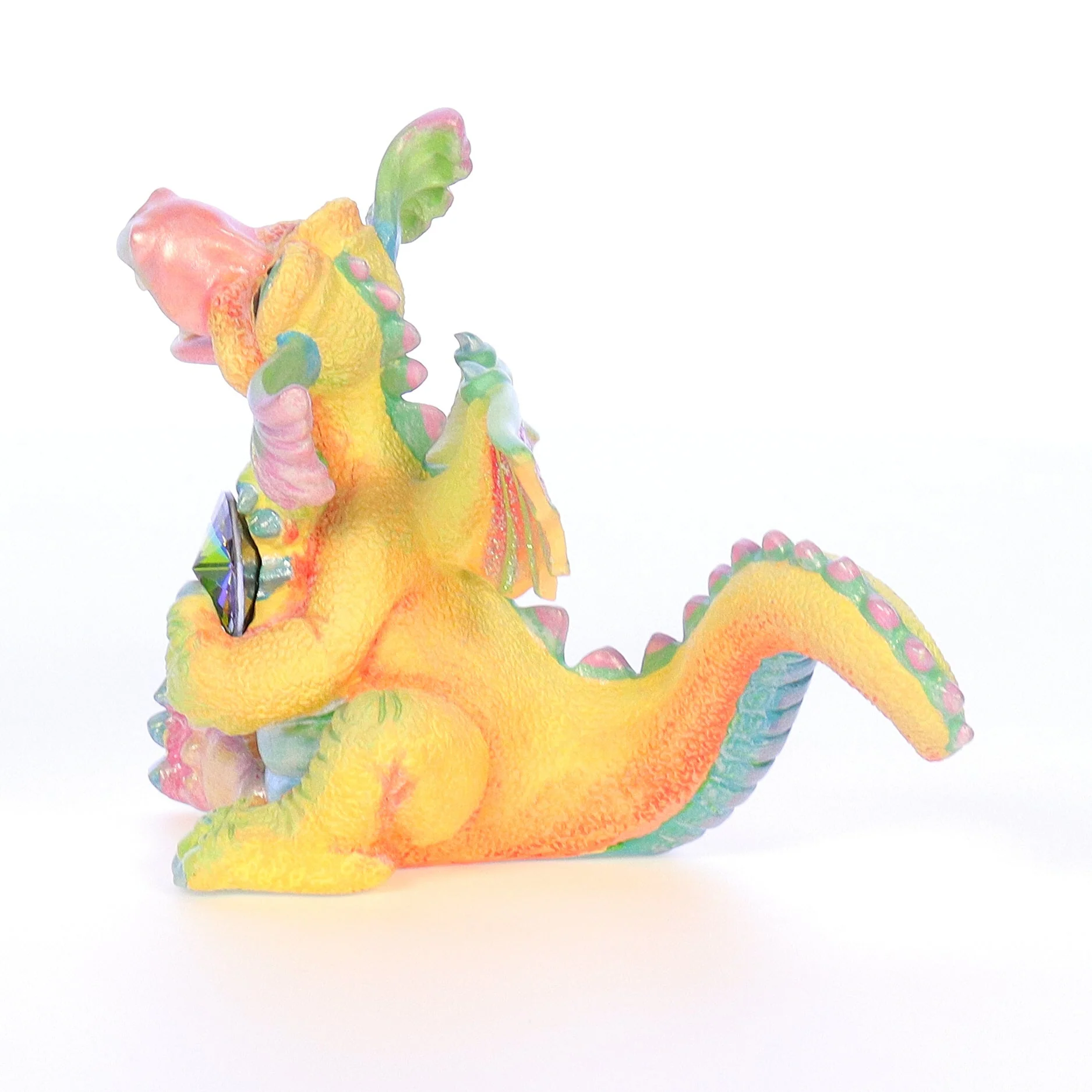 Mood Dragons Vintage 1998 Resin Figurine Happy XWR4473 - Image 3