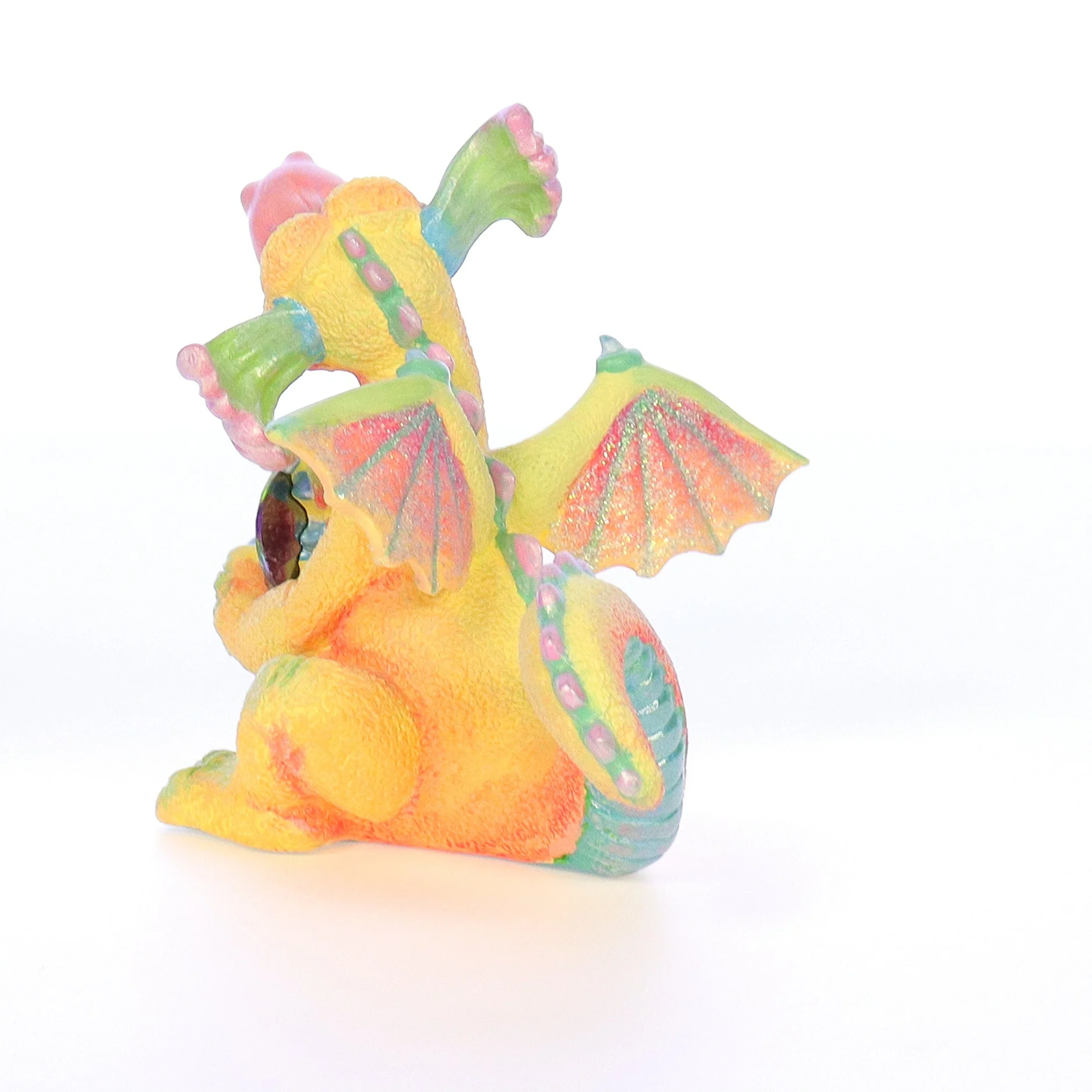 Mood Dragons Vintage 1998 Resin Figurine Happy XWR4473 - Image 4