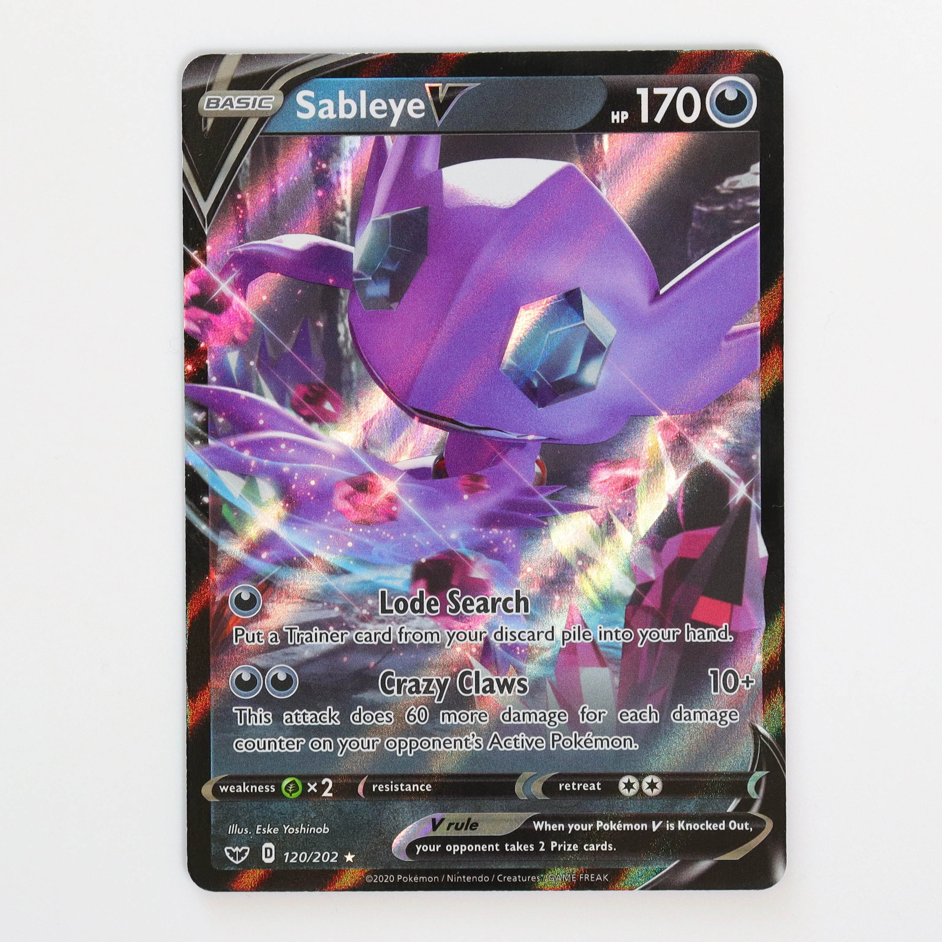 Sableye V | (Ultra Rare : Sword and Shield #120)