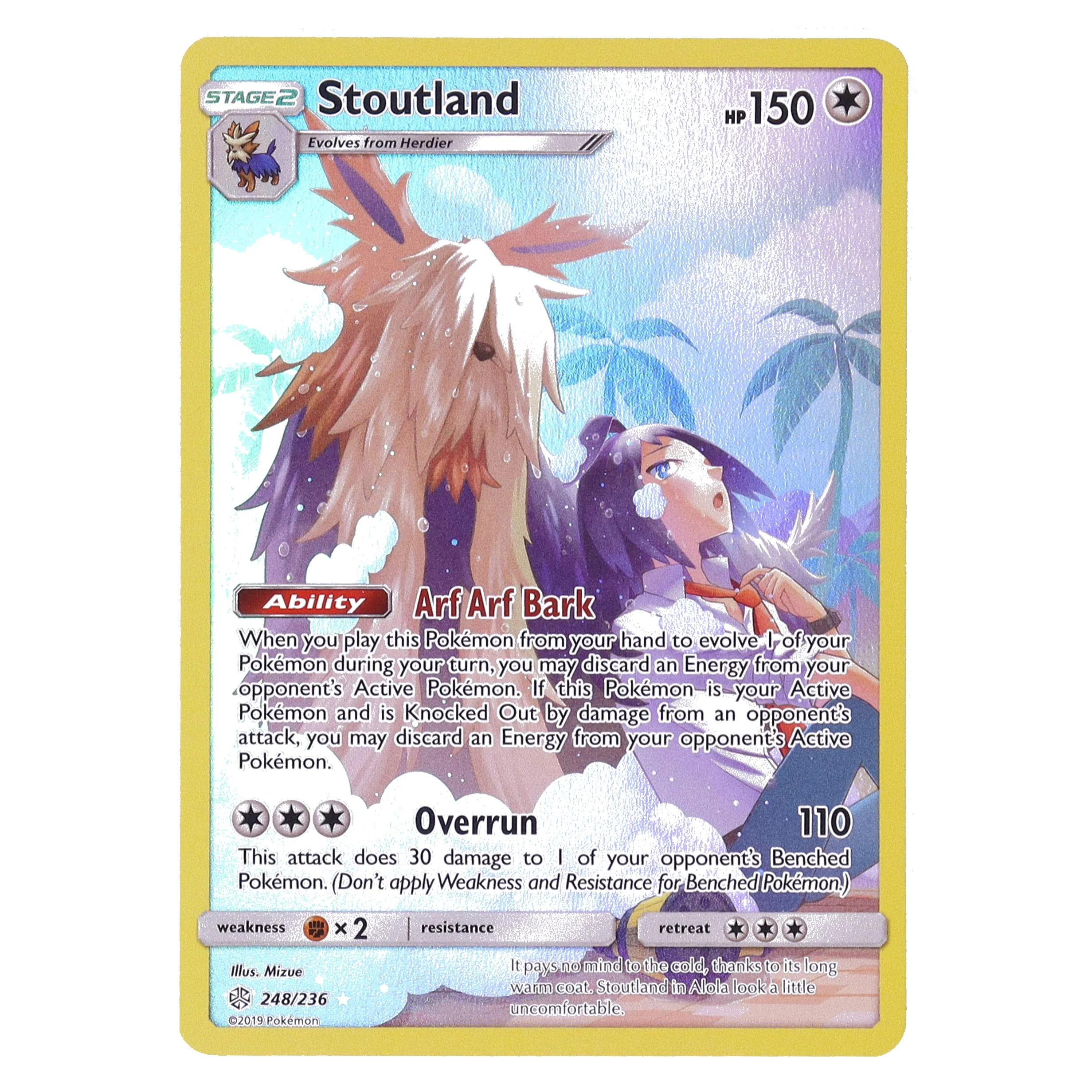 Stoutland | (Full Art Secret Rare : Cosmic Eclipse #248)