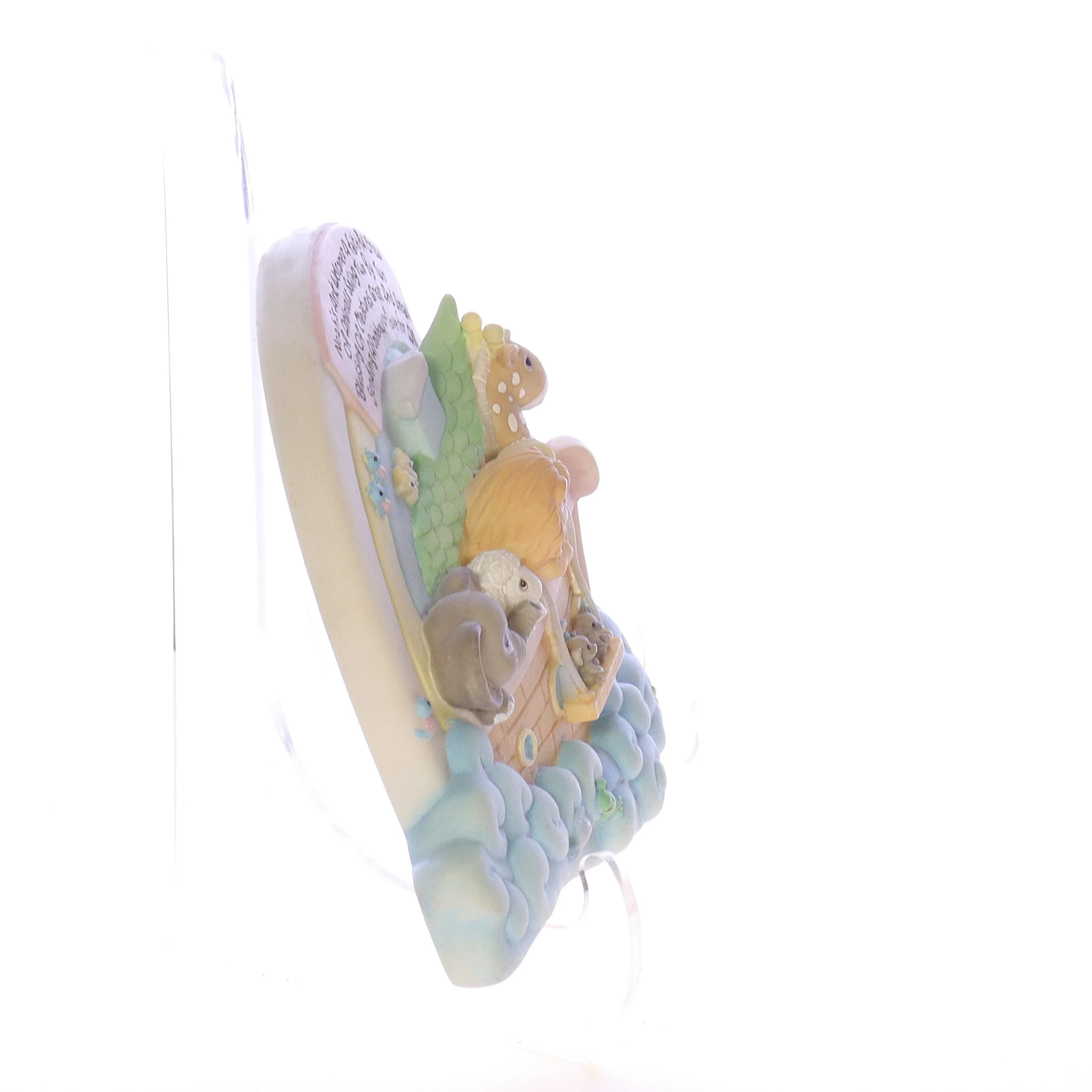 Precious Moments Vintage Porcelain Religious Figurine 165646 Noah's Ark Plaque - Image 7