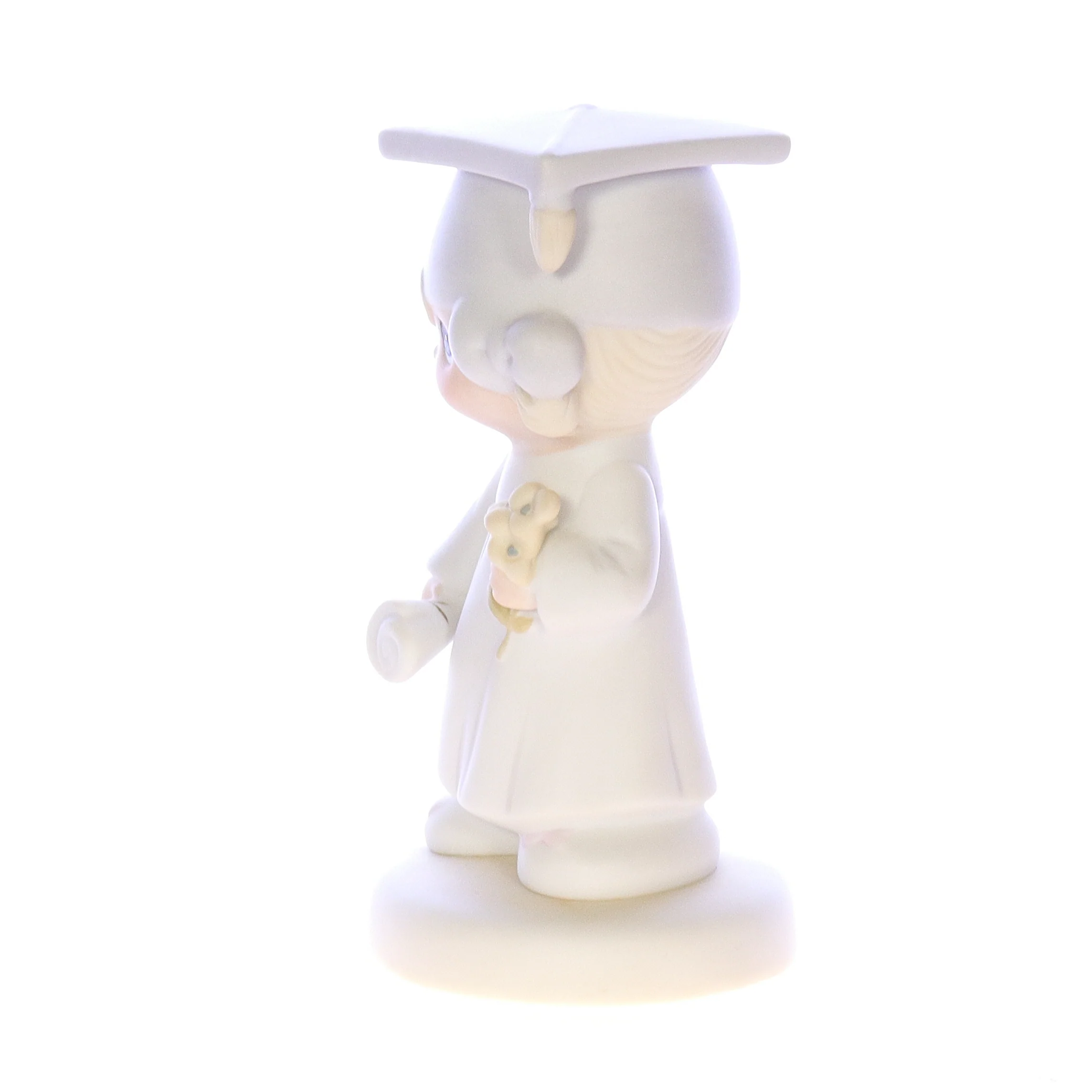 Precious Moments Vintage Porcelain Graduation Figurine E-4721 1980 5.25" - Image 3