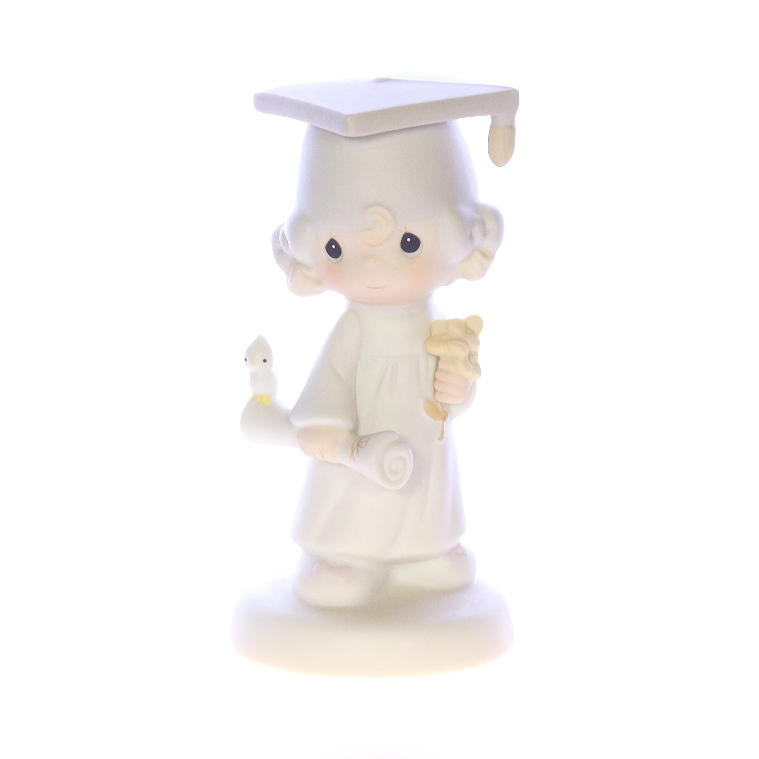 Precious Moments Vintage Porcelain Graduation Figurine E-4721 1980 5.25"
