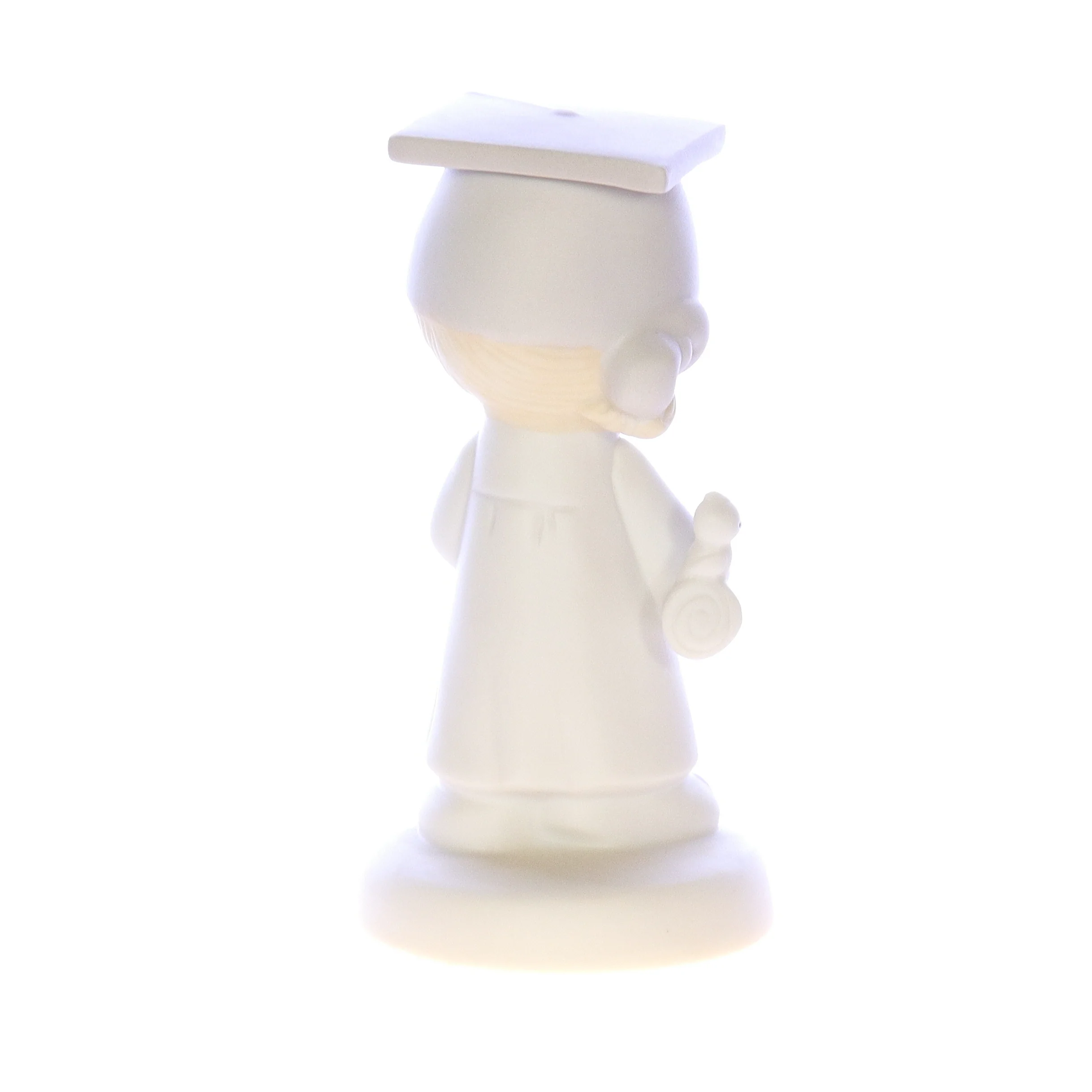 Precious Moments Vintage Porcelain Graduation Figurine E-4721 1980 5.25" - Image 6