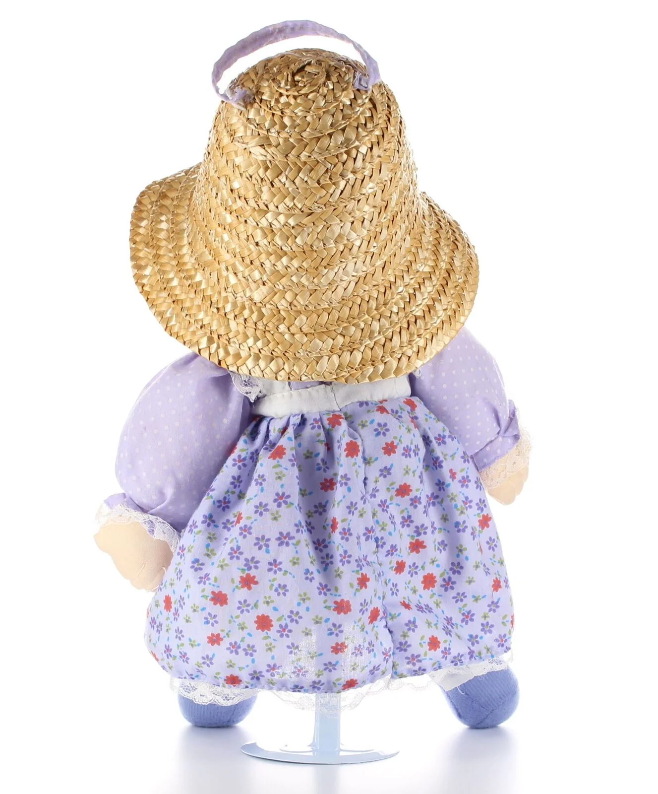 Precious Moments Plush Doll w/ Purple Spring Easter Dress & Sun Hat Door Hanging - Image 5