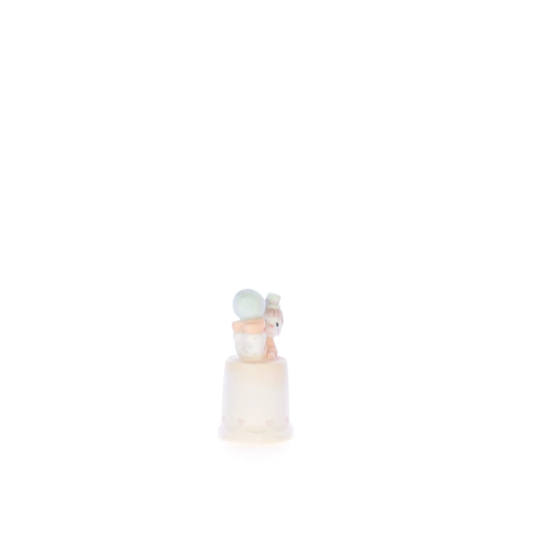 Precious Moments Vintage 1986 Porcelain Figurine Clown with Ball Thimble 100668 - Image 8