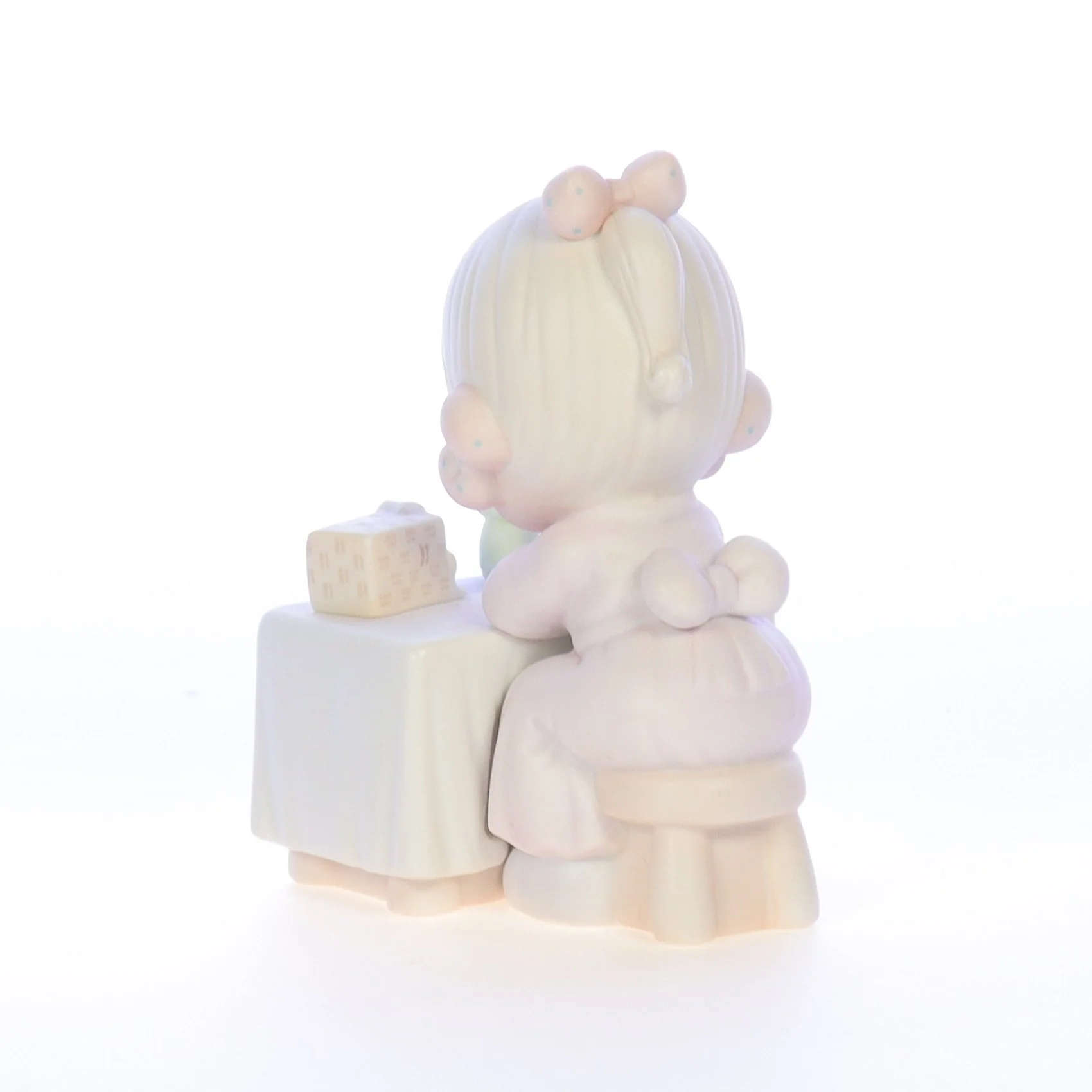 Precious Moments Vintage 1989 Porcelain Figurine My Happiness C0010 - Image 3