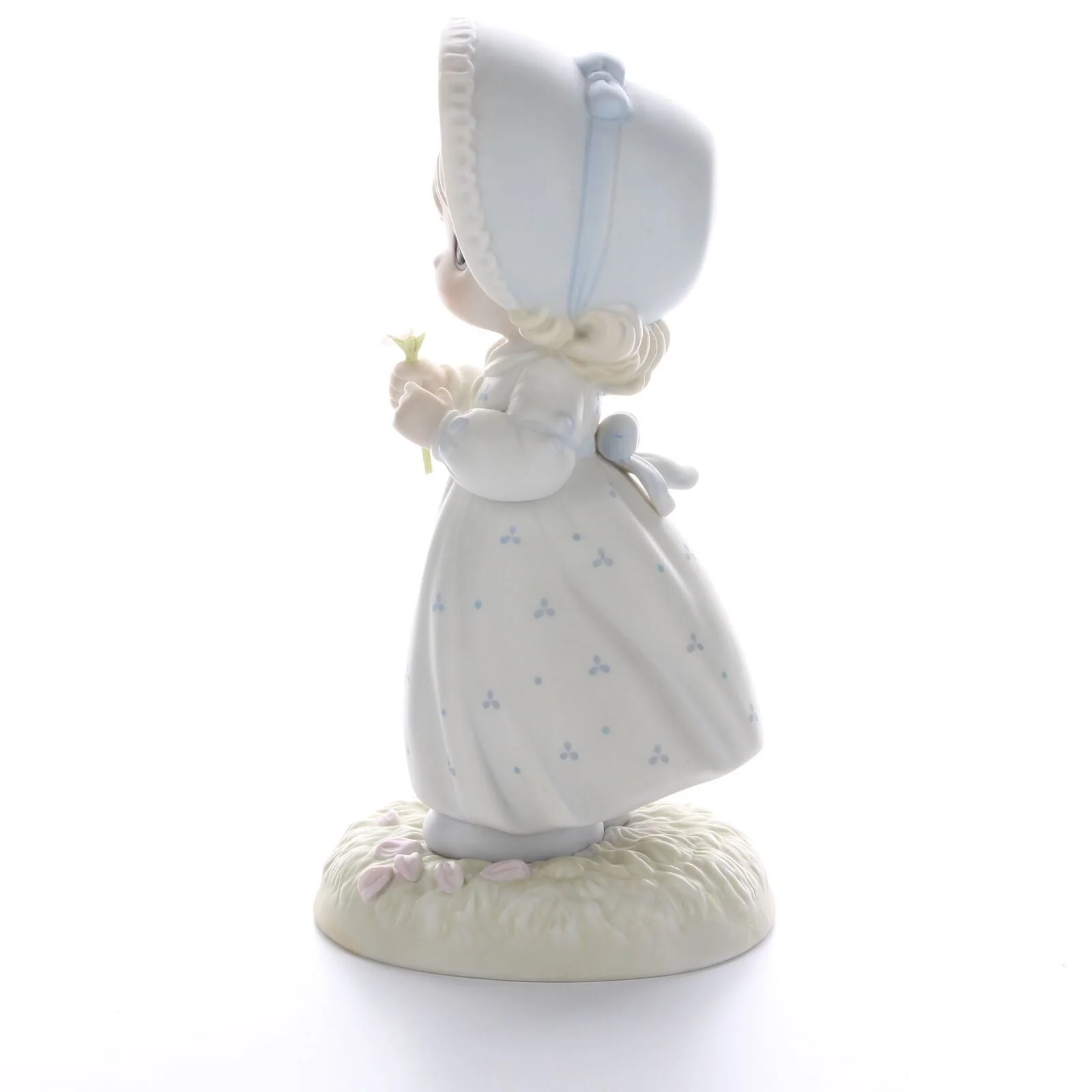 Precious Moments Vintage Porcelain Valentine's Day Figurine 1990 He Loves Me - Image 3