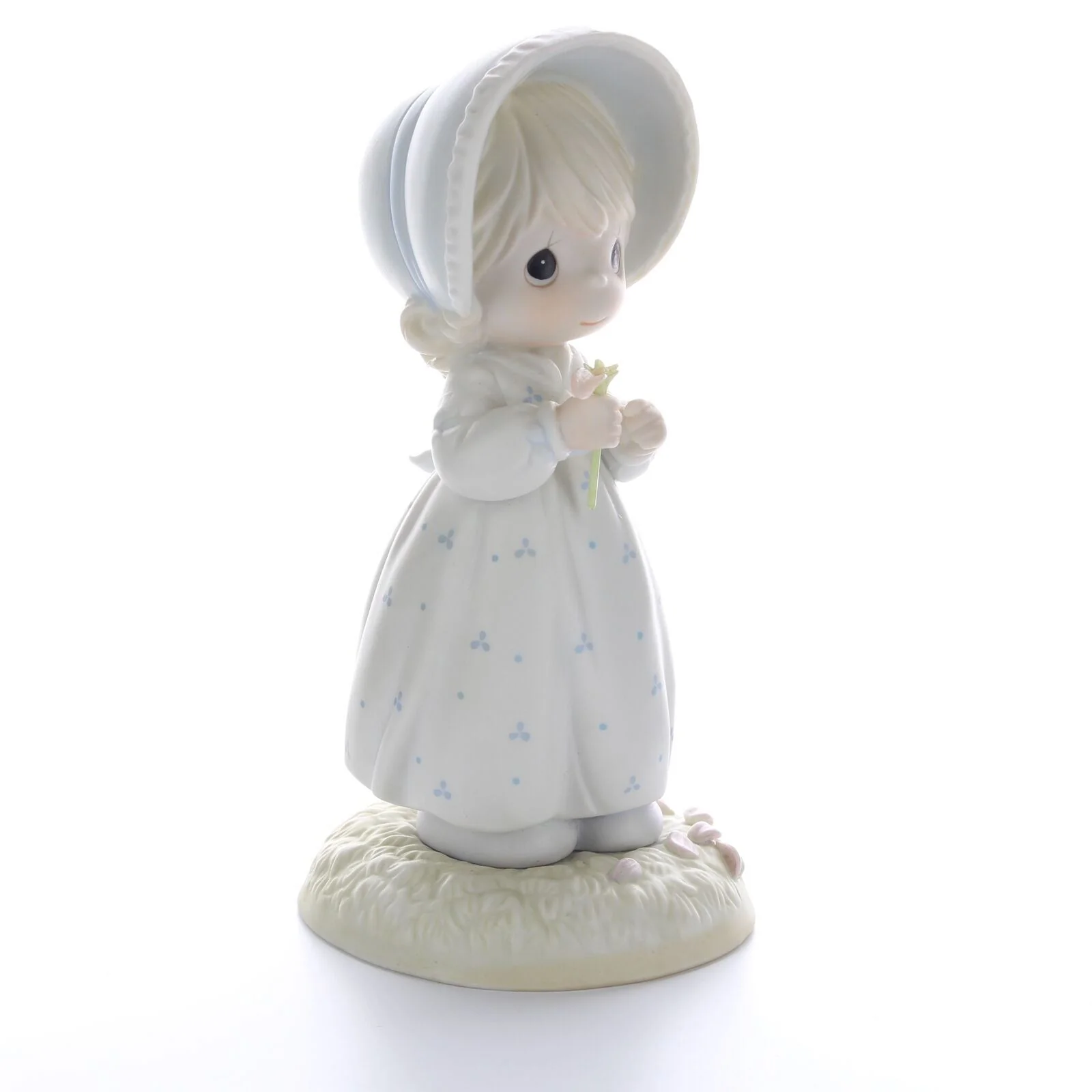 Precious Moments Vintage Porcelain Valentine's Day Figurine 1990 He Loves Me - Image 8