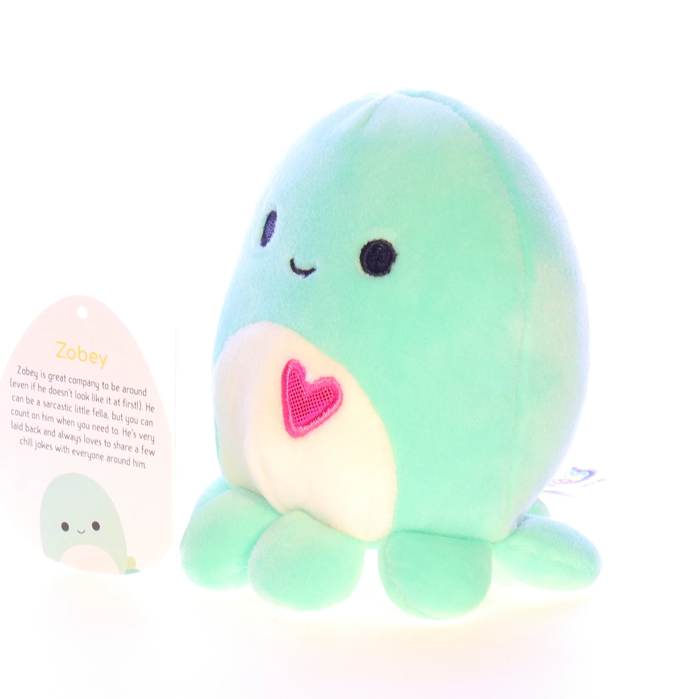 Squishmallows Plush Stuffed Animal 734689452330 Zobey the Octopus 2020 5" - Image 2