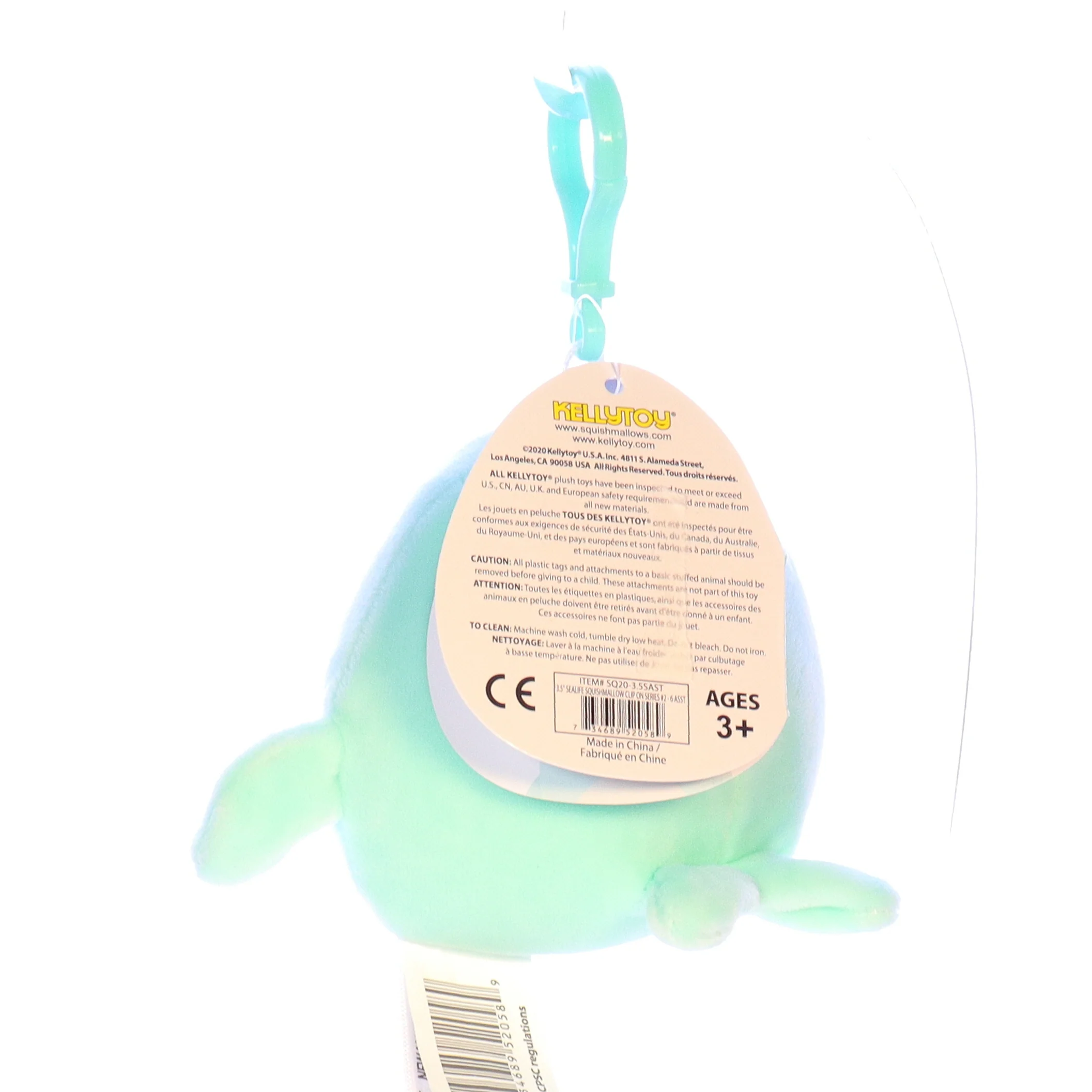 Squishmallows Plush Shark Stuffed Animal 734689520589 Perry 2020 3.5" - Image 4