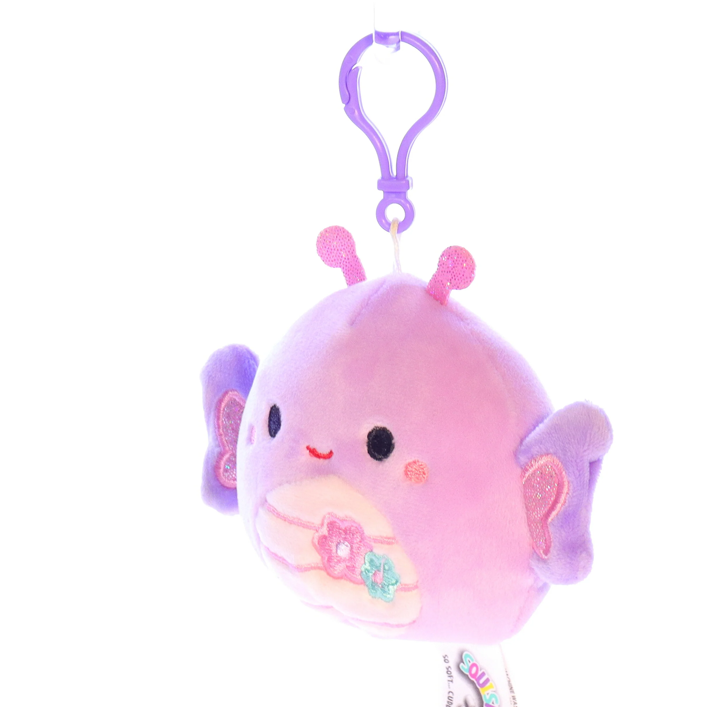 Squishmallows Plush Stuffed Animal 734689975198 Brenda the Butterfly Keychain - Image 2