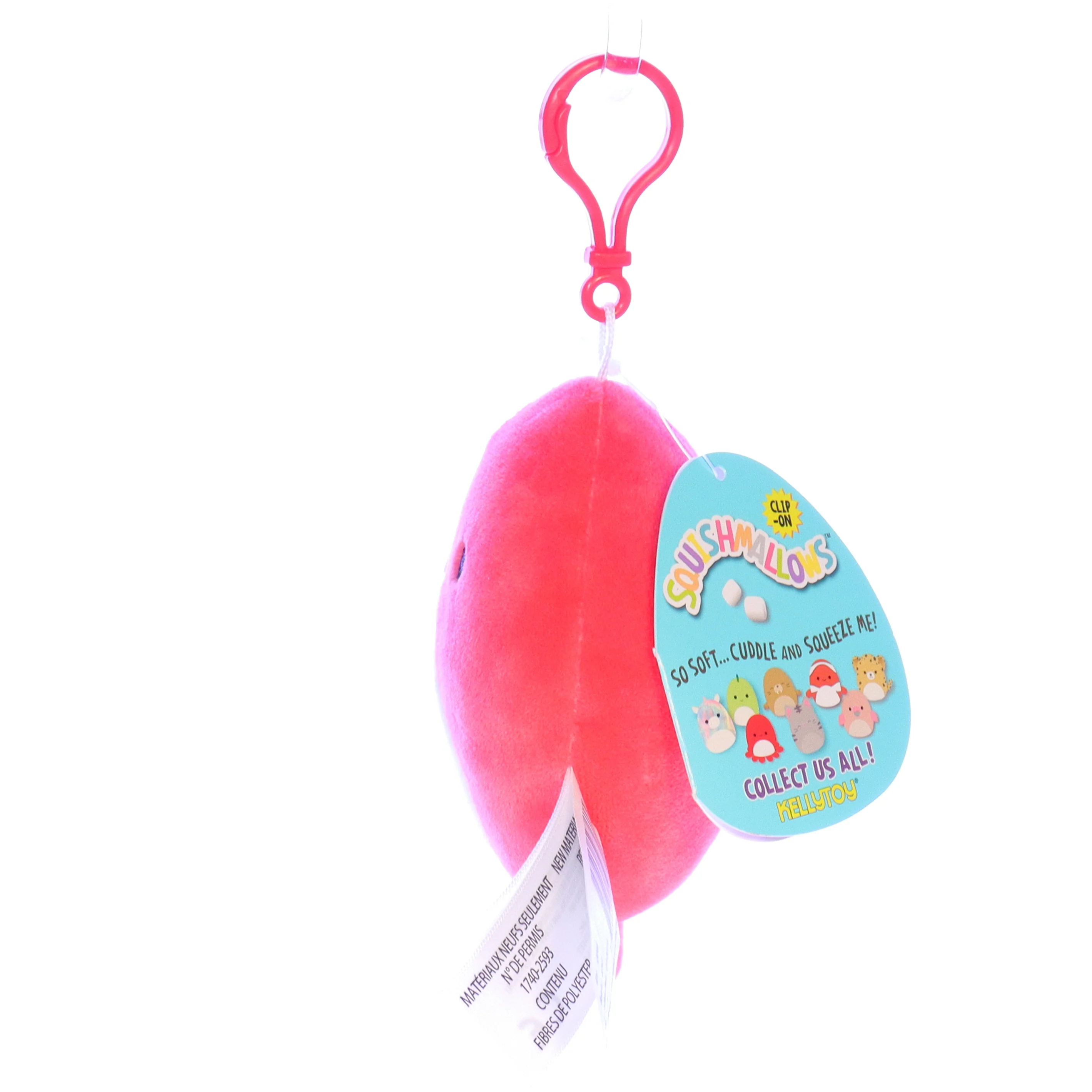 Squishmallows Plush Octopus Stuffed Animal Q044 Veronica Keychain 2019 3.5" - Image 3