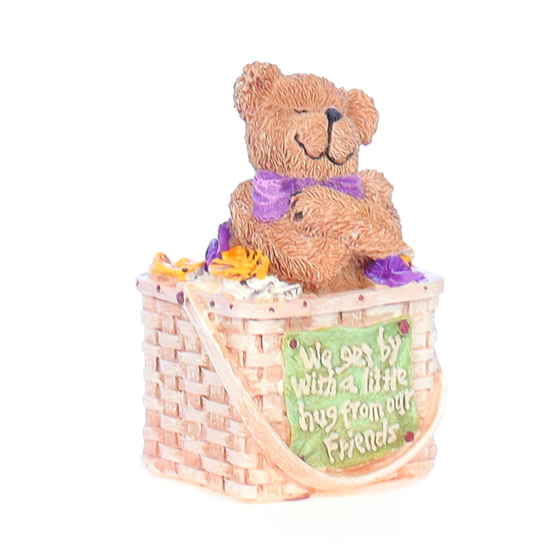 The Bearstone Collection Vintage Resin Spring Figurine 10006 Huggsie 2004 2.5" - Image 8