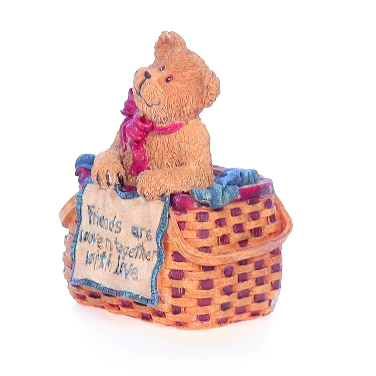 The Bearstone Collection Vintage Resin Friendship Figurine 10008 Weaver 2004 - Image 2