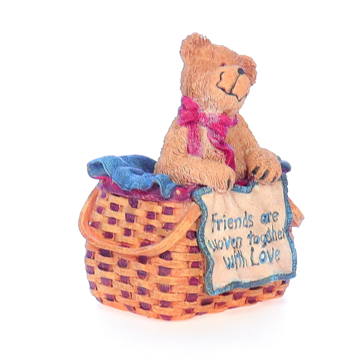 The Bearstone Collection Vintage Resin Friendship Figurine 10008 Weaver 2004 - Image 8