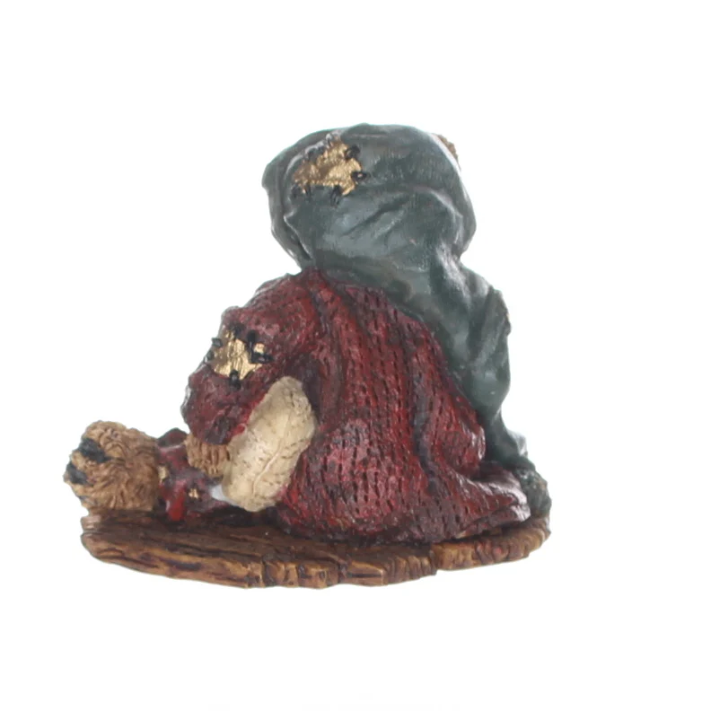 Boyds Bears Resin Figurine in Box Christmas 2002 Neville ... the Bedtime Bear 3" - Image 4