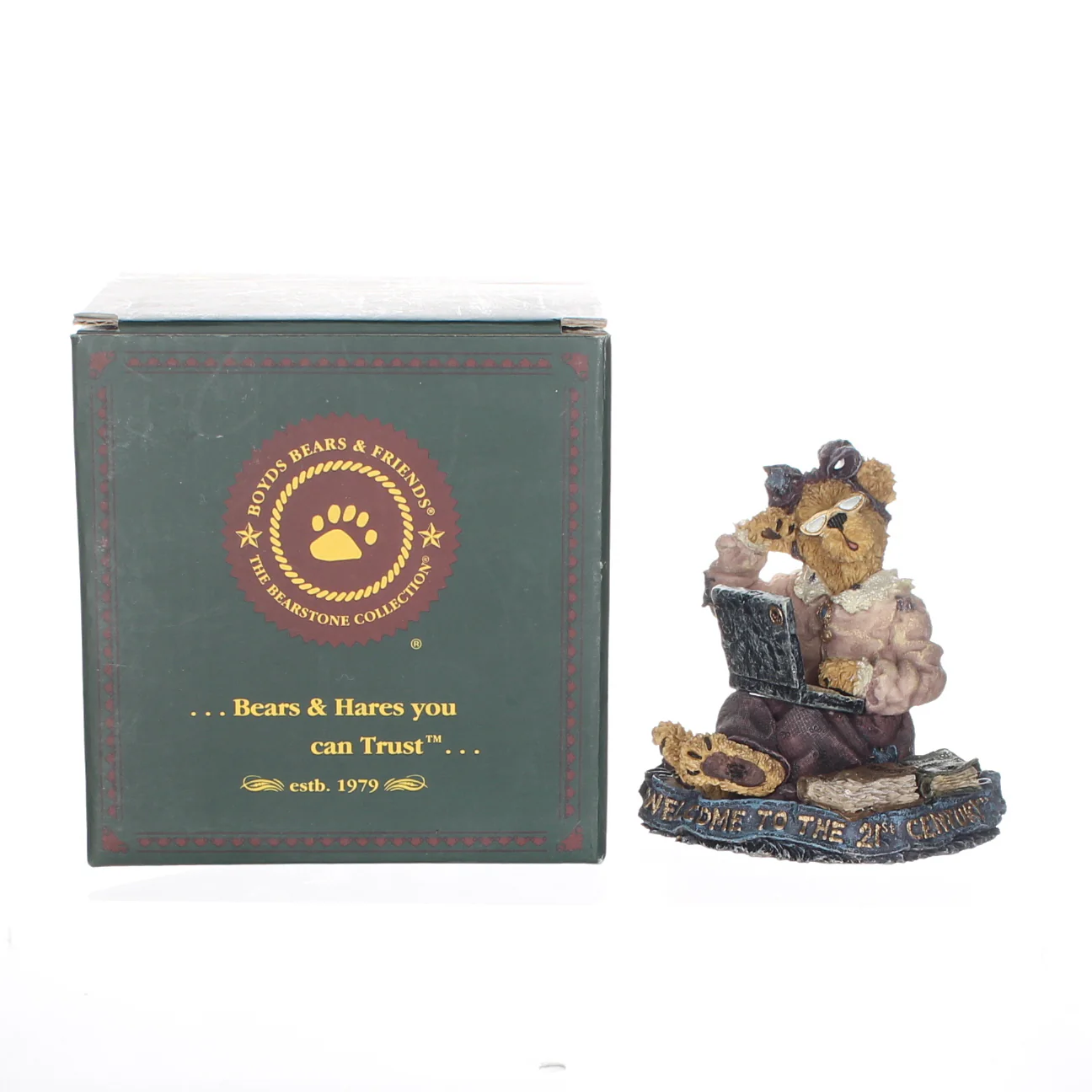 Boyds Bears Resin Figurine in Box 227759 Meg O' Bytes ... Lapp Dancin' 2000 3.5" - Image 9