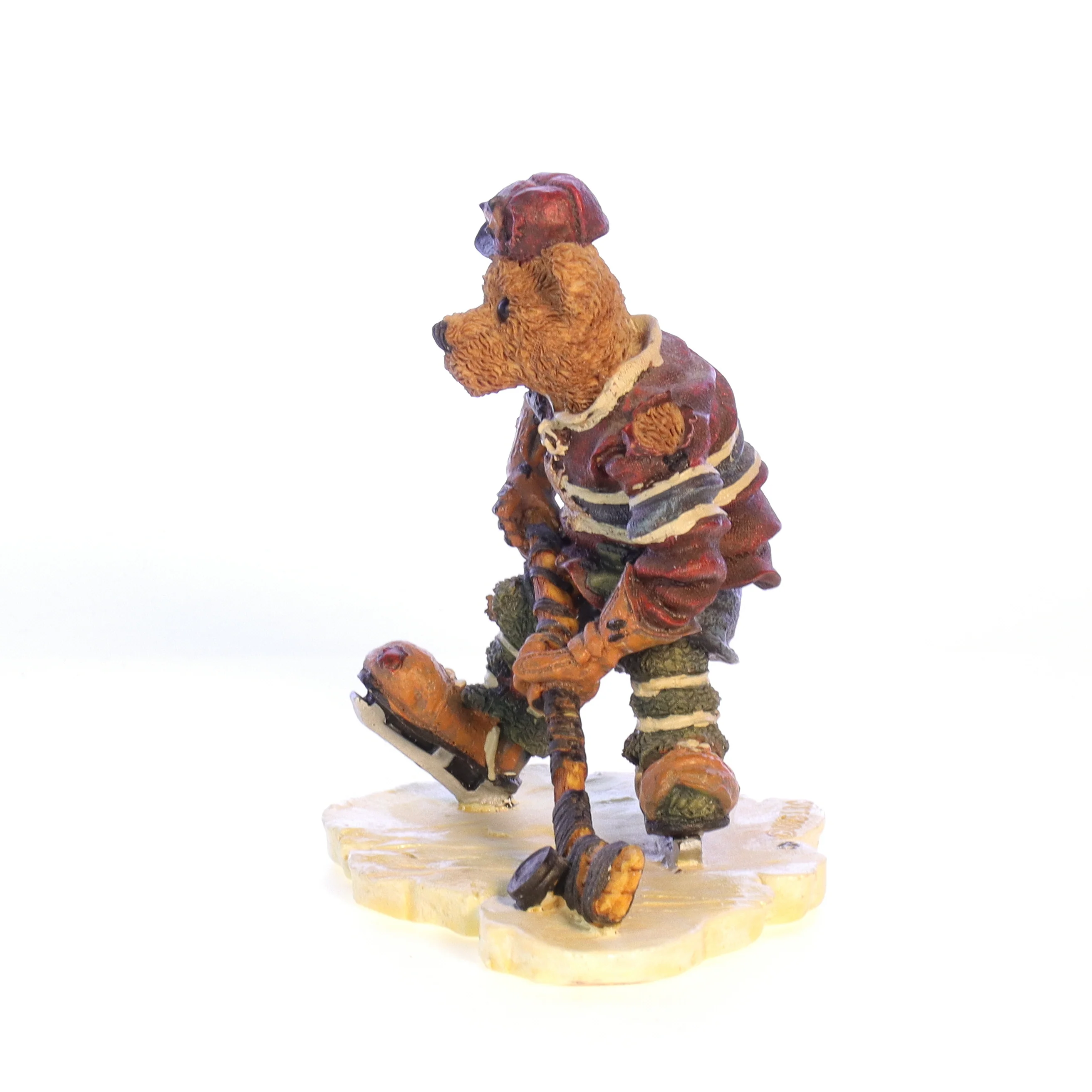 Boyds Bears Resin Figurine in Box Hockey 228305 Puck ... Slapshot 1997 4.25" - Image 3