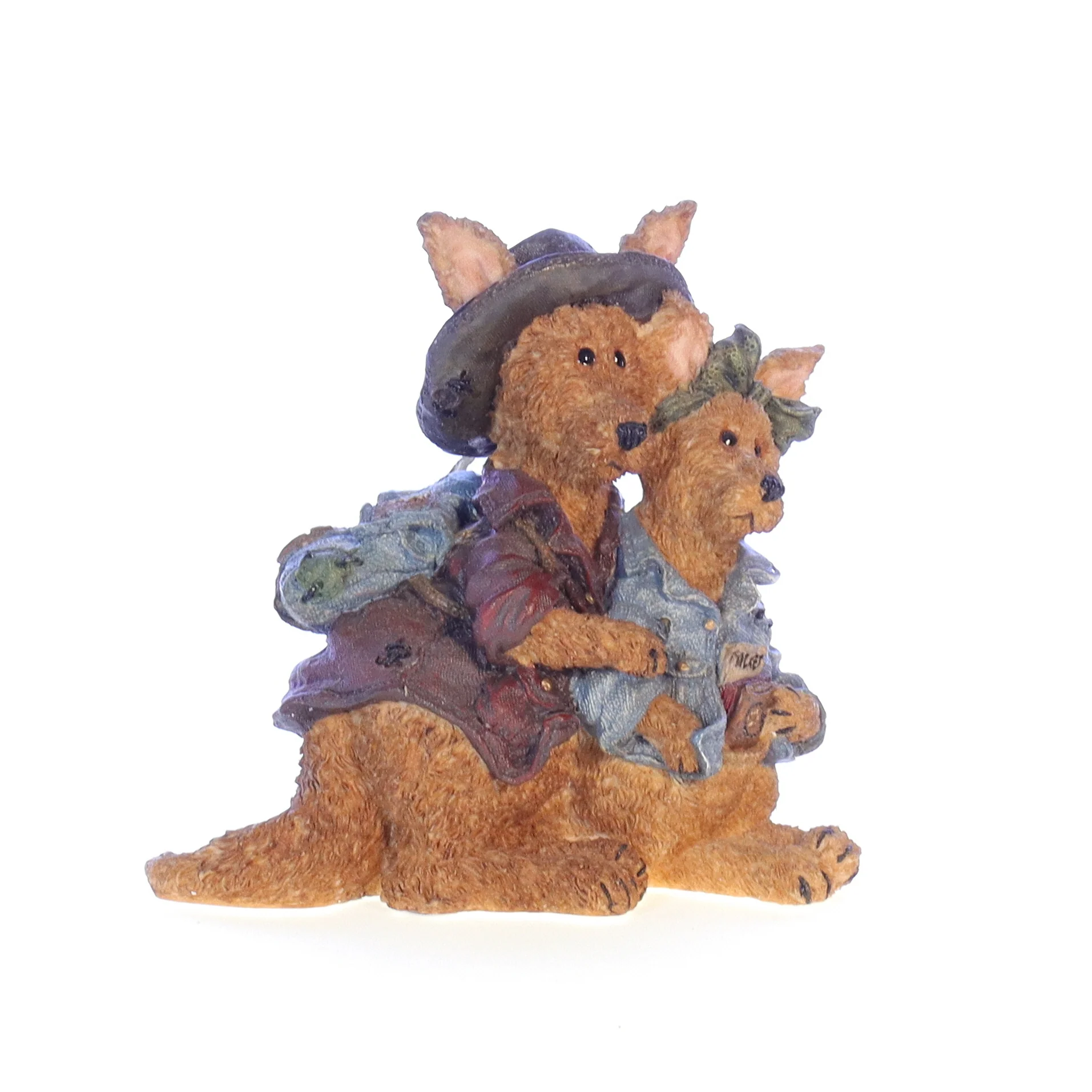 Boyds Bears Resin Figurine in Box 2432 Joey and Alice Outback ... the Trekkers 3"