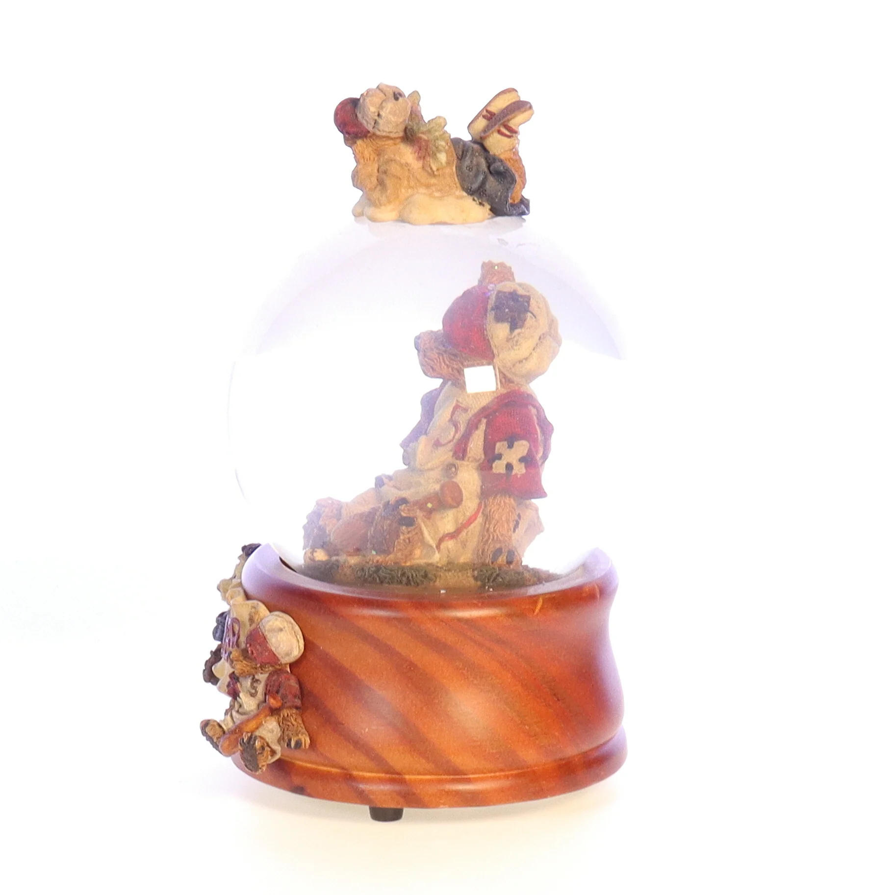 Boyds Bears Resin Music Box in Box Baseball 270550 Homer on the Plate 1994 6.5" - Image 3