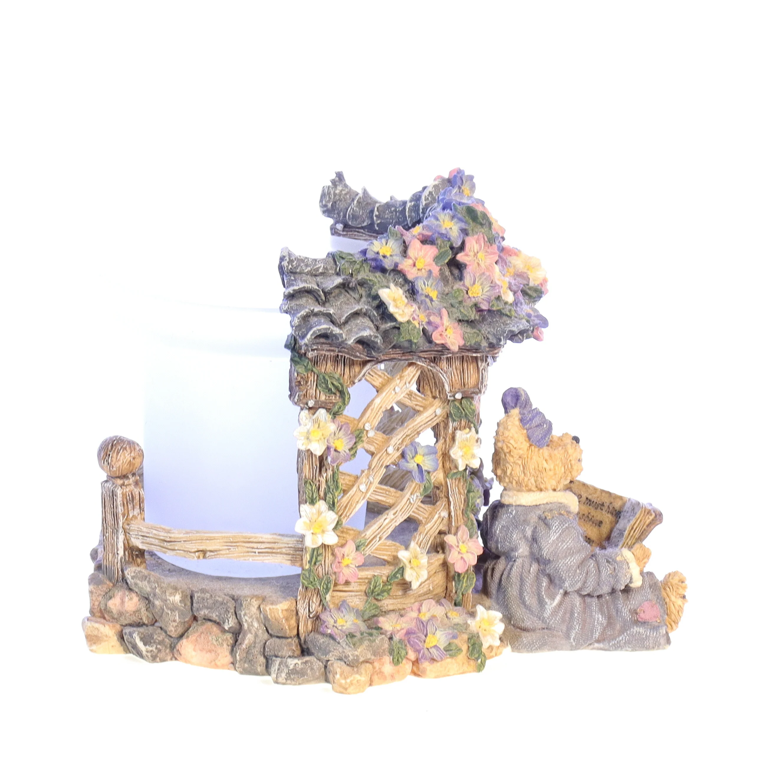 Boyds Bears Resin Candle in Box Spring 27757 Clementine ... Garden Romance 2000