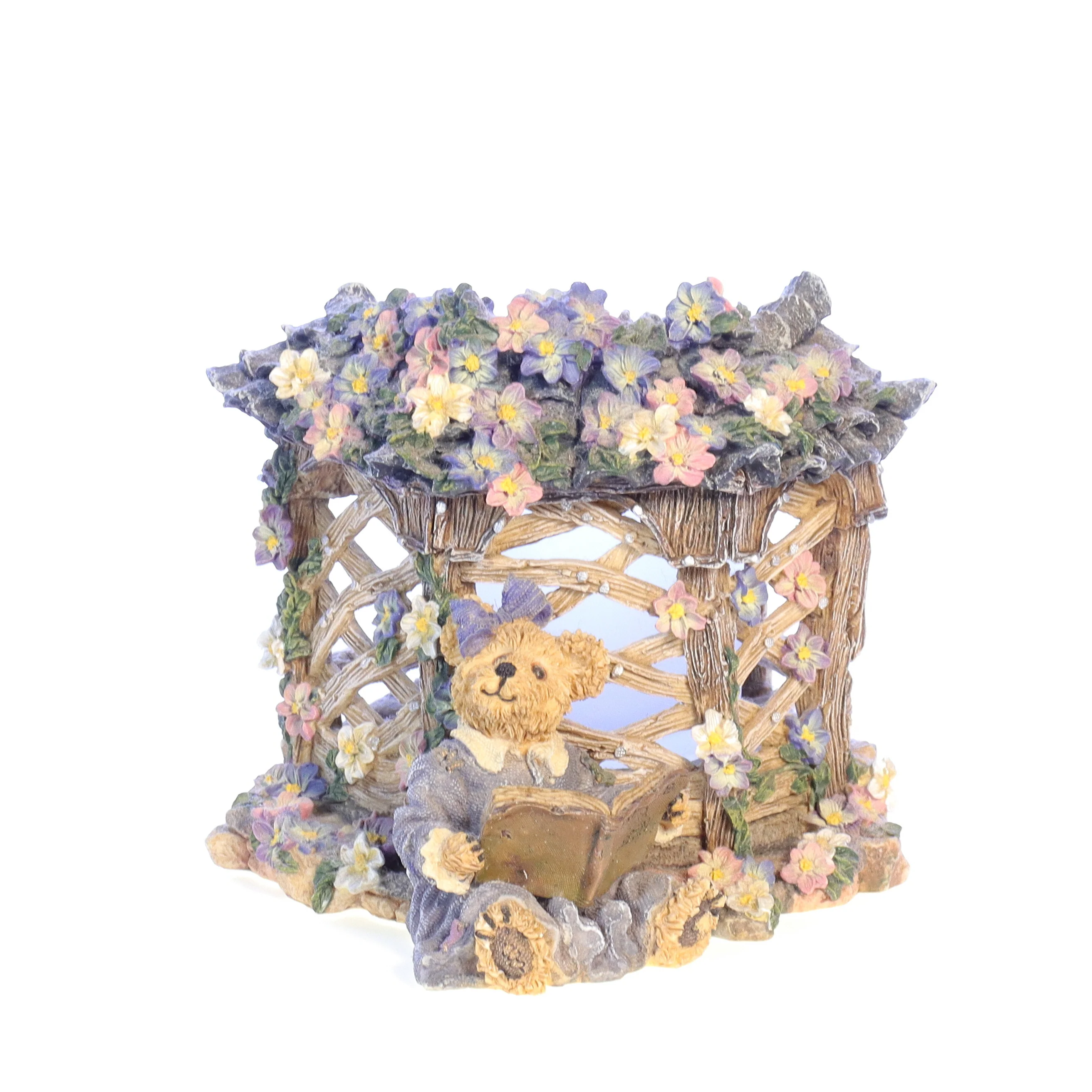 Boyds Bears Resin Candle in Box Spring 27757 Clementine ... Garden Romance 2000 - Image 3