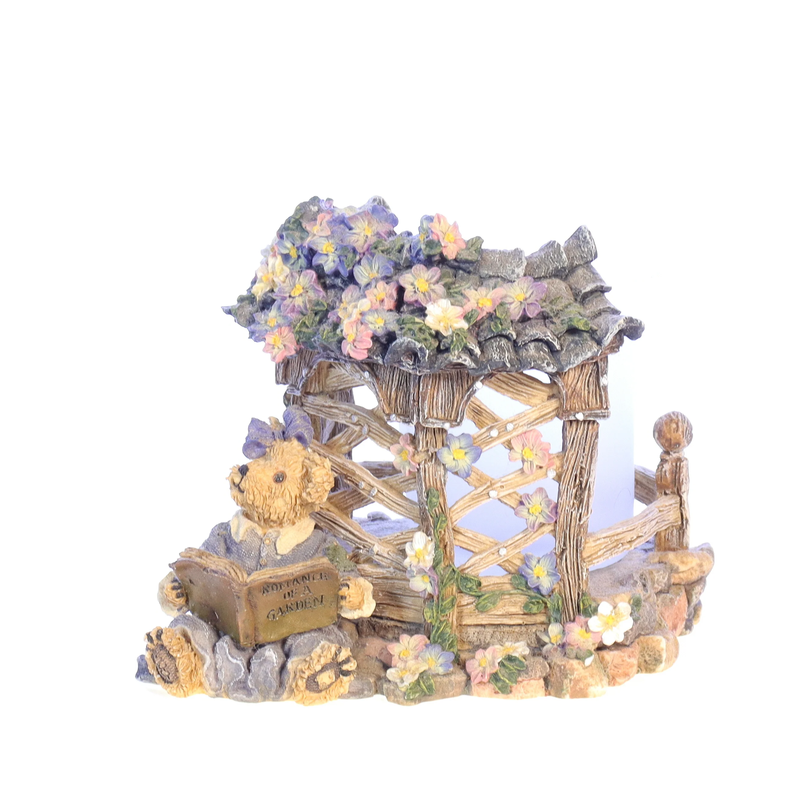 Boyds Bears Resin Candle in Box Spring 27757 Clementine ... Garden Romance 2000 - Image 4