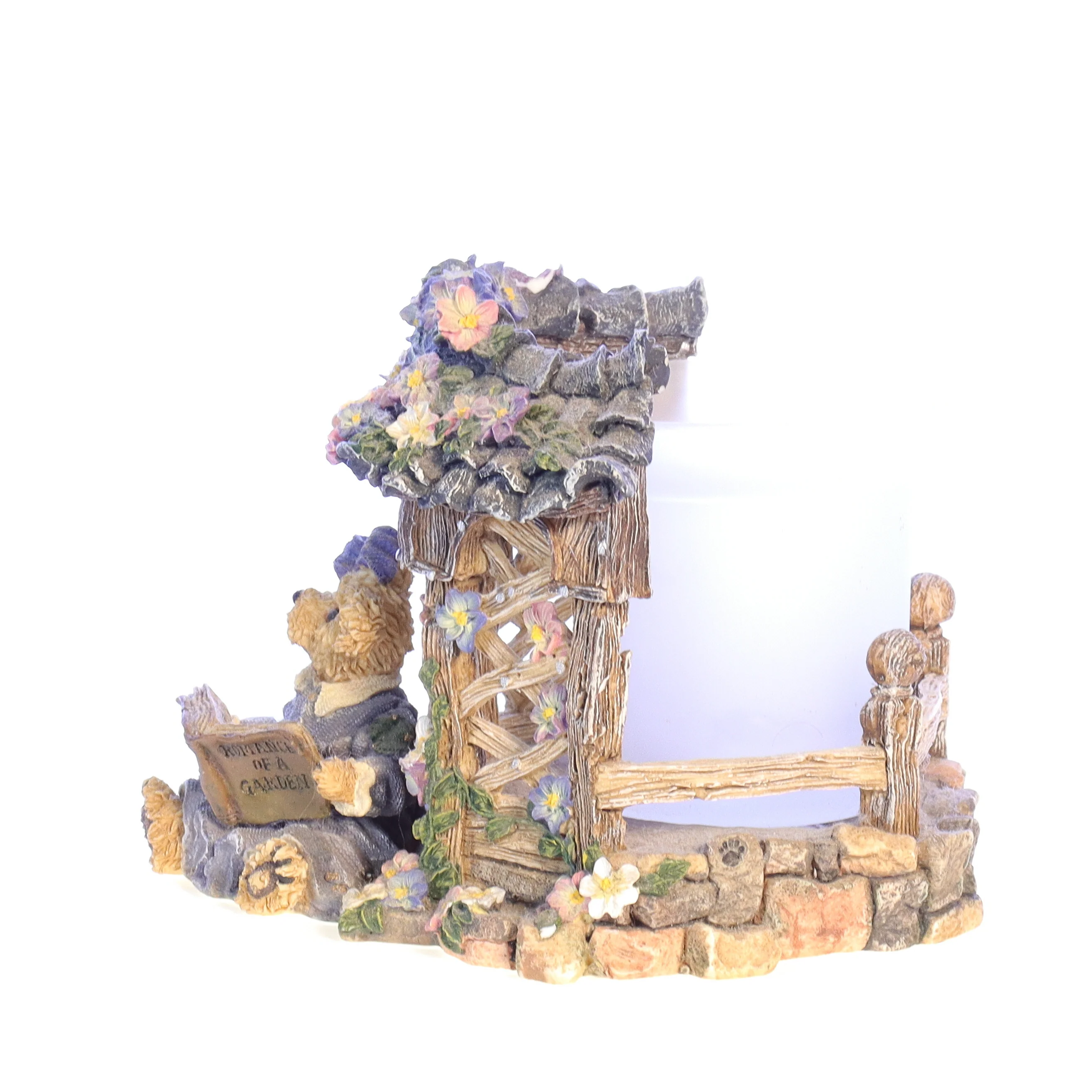 Boyds Bears Resin Candle in Box Spring 27757 Clementine ... Garden Romance 2000 - Image 5