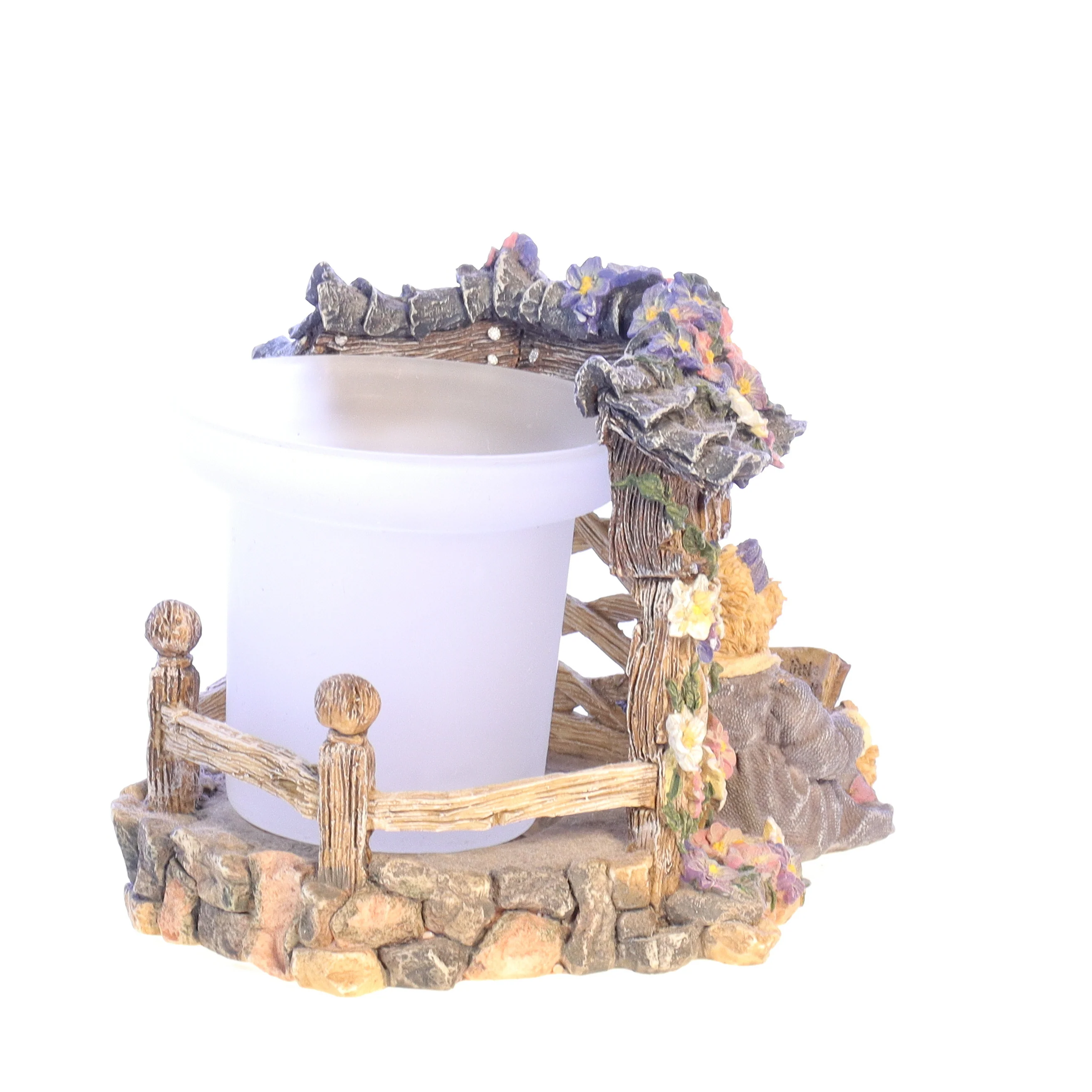 Boyds Bears Resin Candle in Box Spring 27757 Clementine ... Garden Romance 2000 - Image 8