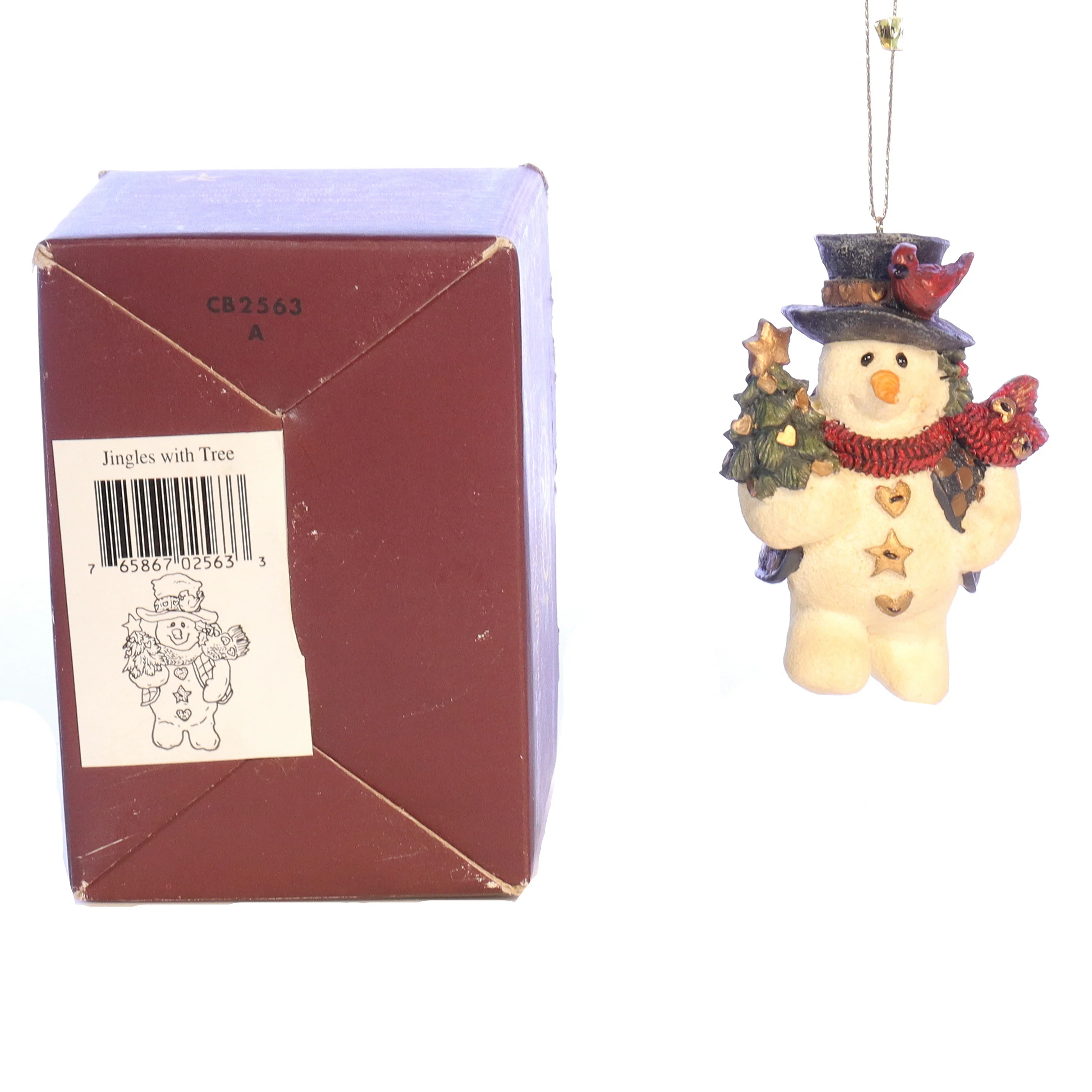 Boyds Bears Resin Ornament in Box Christmas 2563 Jingles with Tree 1994 3.5" - Image 9