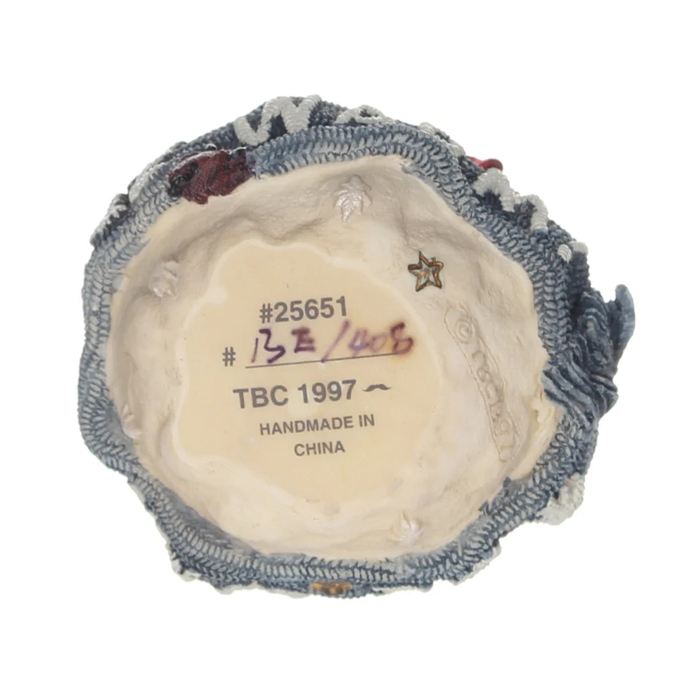 Boyds Bears Resin Ornament in Box Christmas 25651 Ingrid "Be Warm" Snowball 1997 - Image 10