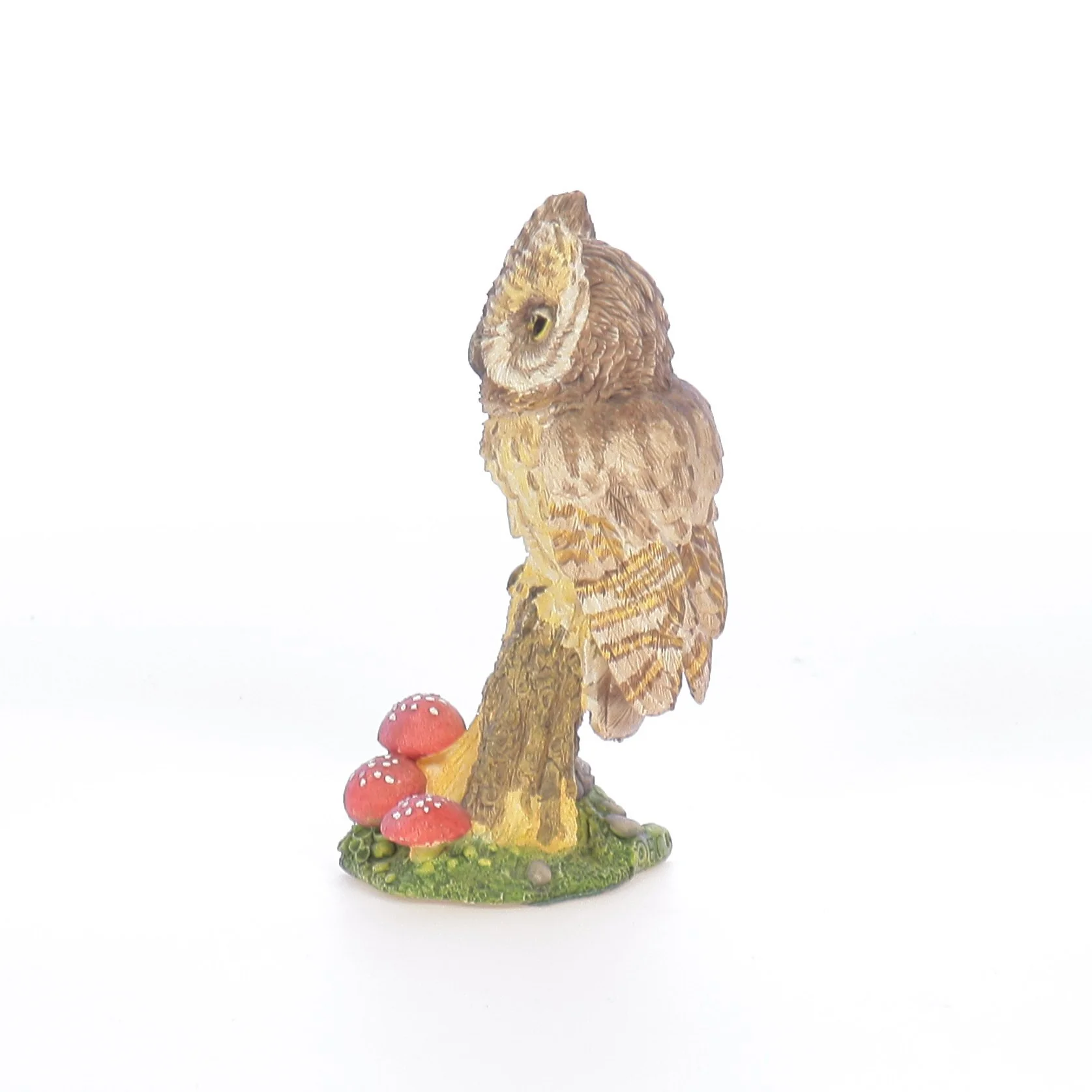 The Franklin Mint Vintage  Resin Figurine Oriental Scops Owl - Image 3