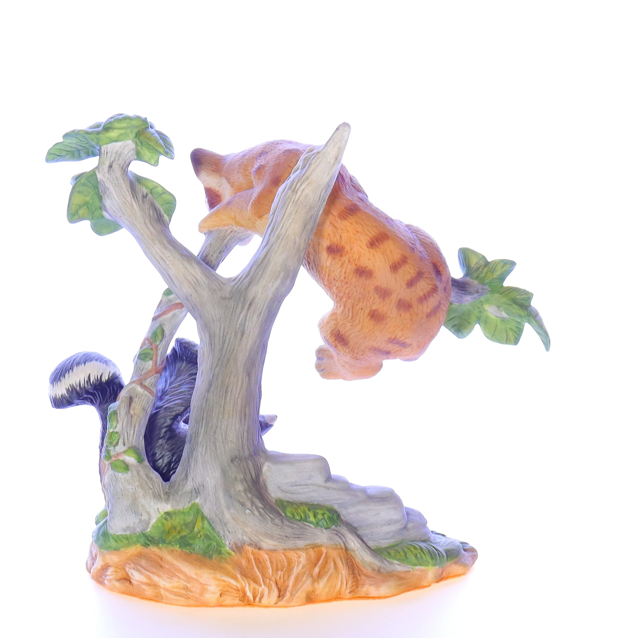 The Franklin Mint Vintage Resin Leapord Figurine Out on a Limb 1990 7" - Image 5