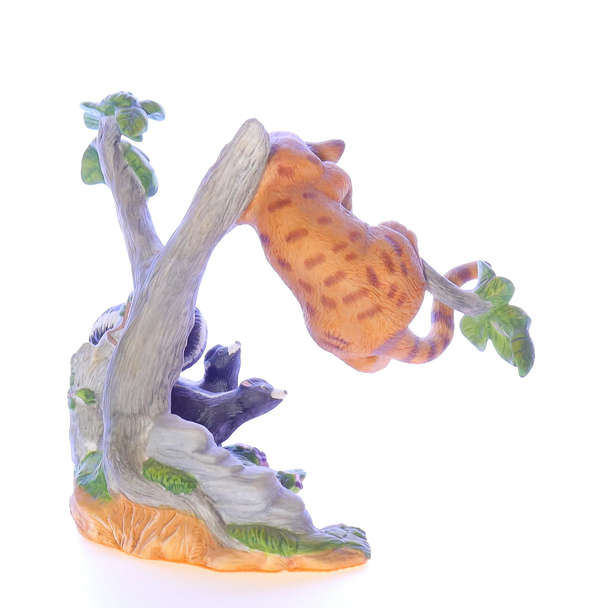 The Franklin Mint Vintage Resin Leapord Figurine Out on a Limb 1990 7" - Image 6