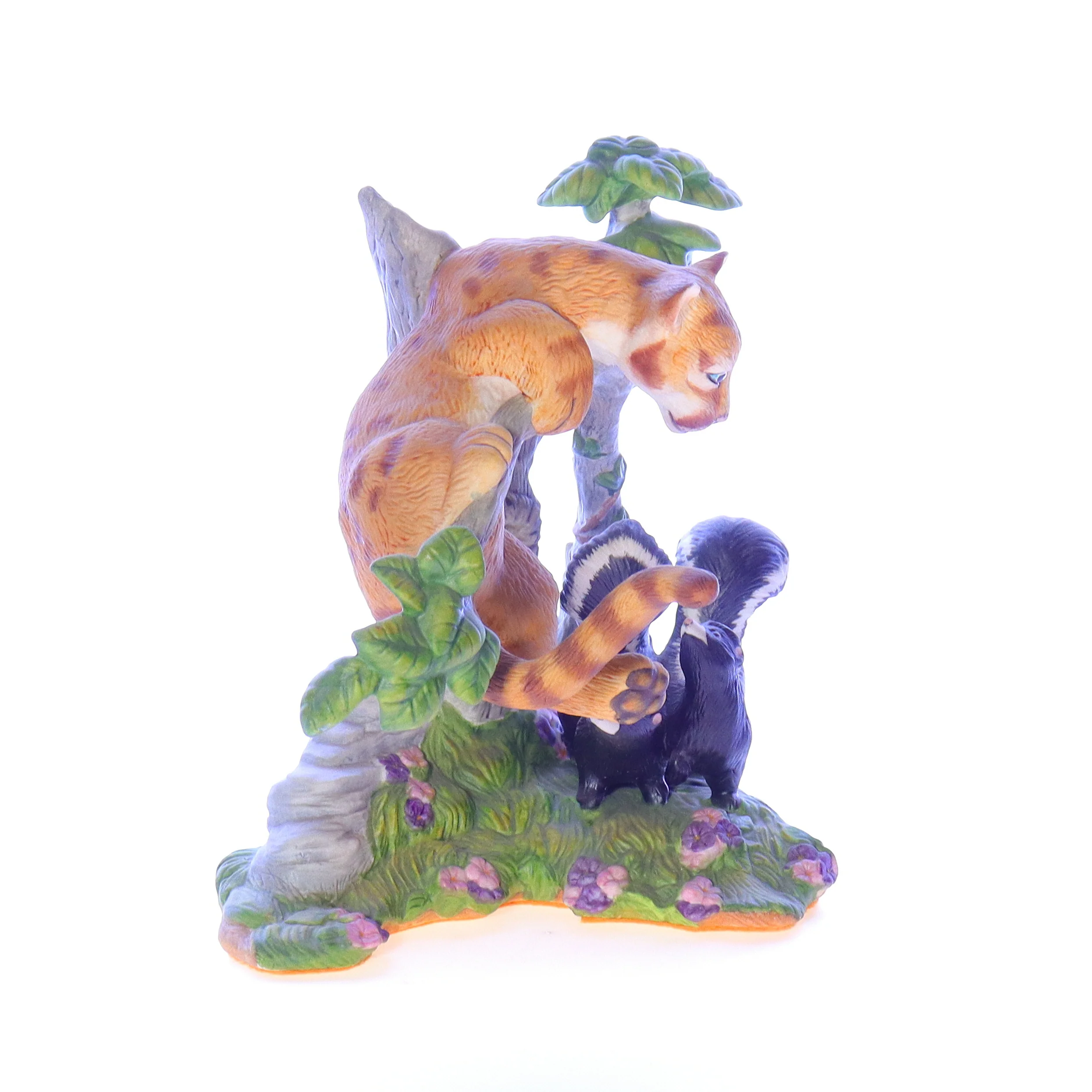 The Franklin Mint Vintage Resin Leapord Figurine Out on a Limb 1990 7" - Image 8