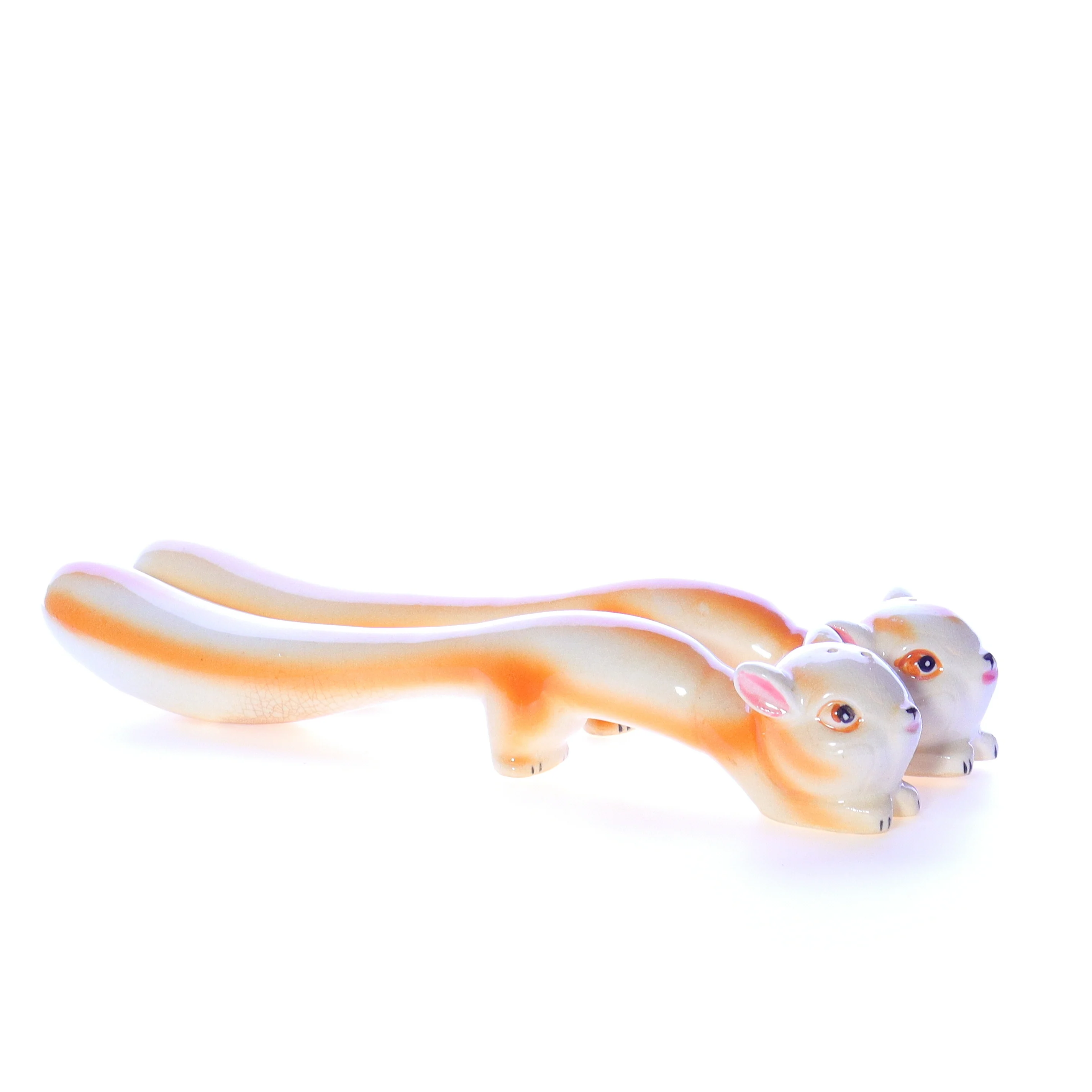 Vintage Exclusive BP Japan Salt and Pepper Shaker Squirrels 10"